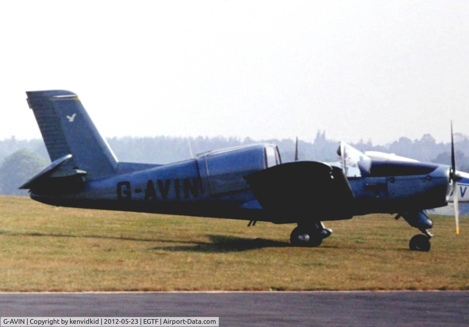 G-AVIN, 1967 Socata MS.880B Rallye Club C/N 884, At Fairoaks in the mid 1970's.
Copied from slide.