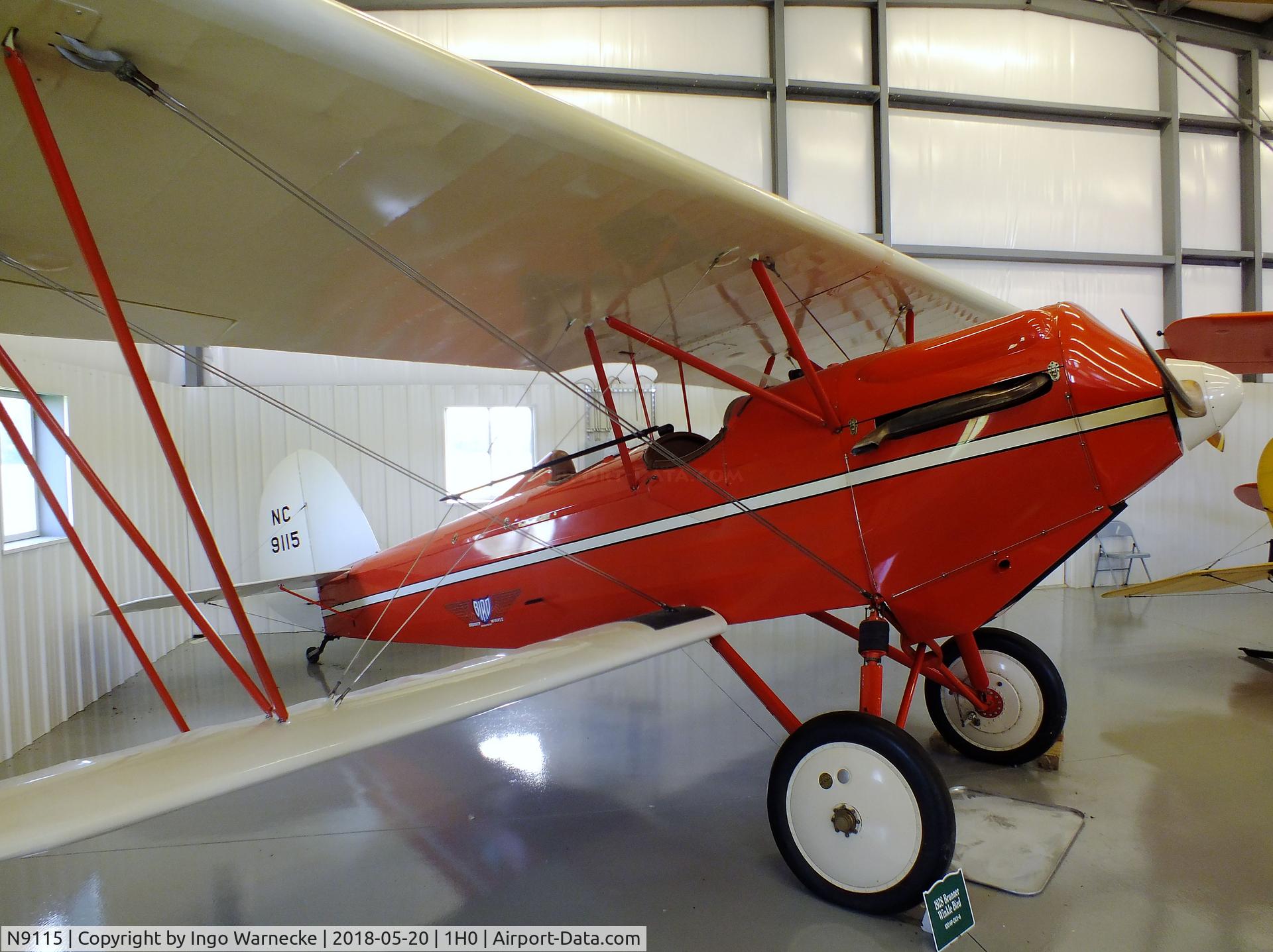 N9115, 1929 Bird A C/N 1007, Brunner-Winkle Bird A at the Aircraft Restoration Museum at Creve Coeur airfield, Maryland Heights MO