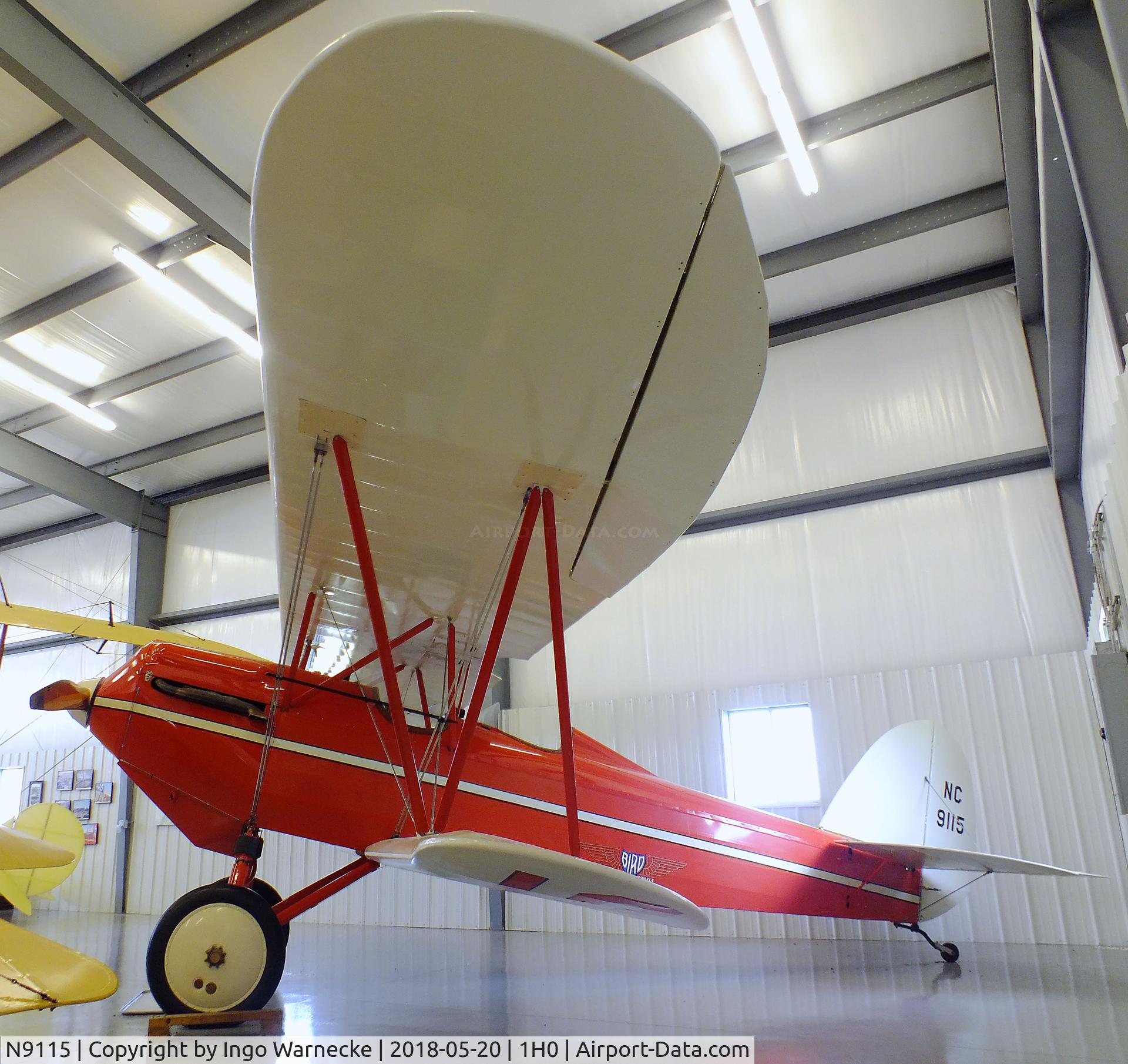 N9115, 1929 Bird A C/N 1007, Brunner-Winkle Bird A at the Aircraft Restoration Museum at Creve Coeur airfield, Maryland Heights MO