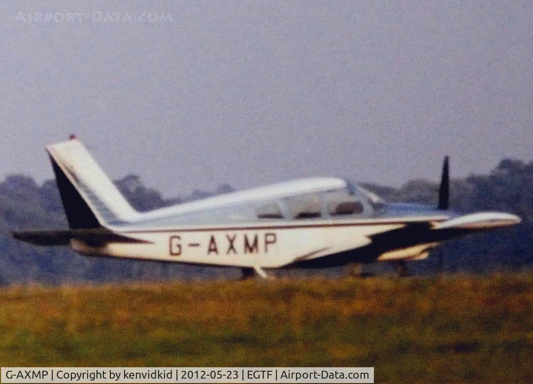 G-AXMP, 1969 Piper PA-28-180 Cherokee C/N 28-5436, At Fairoaks in the mid 1970's.
Copied from slide.