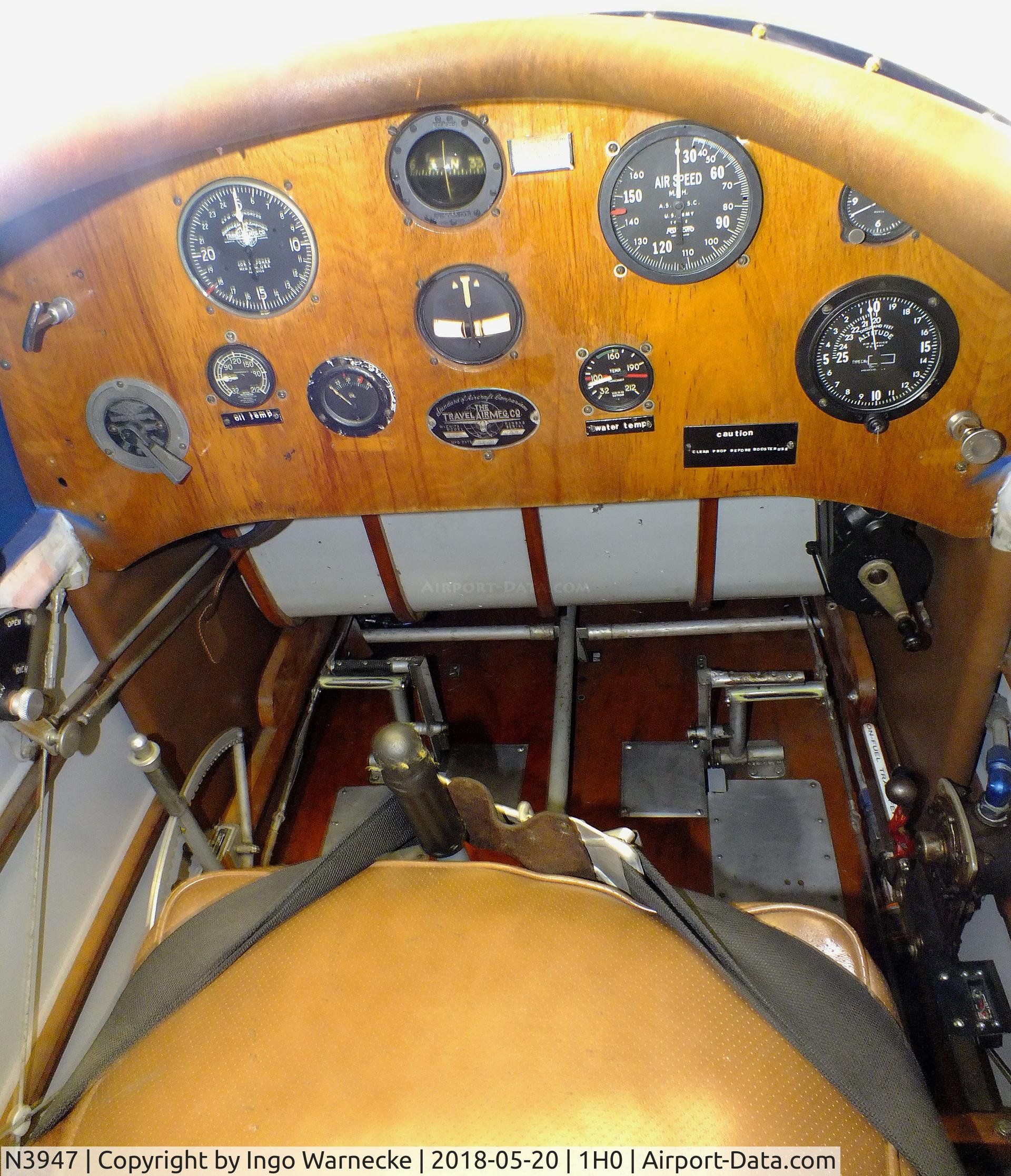 N3947, 1928 Travel Air 3000 C/N 321, Travel Air 3000 at the Aircraft Restoration Museum at Creve Coeur airfield, Maryland Heights MO  #c