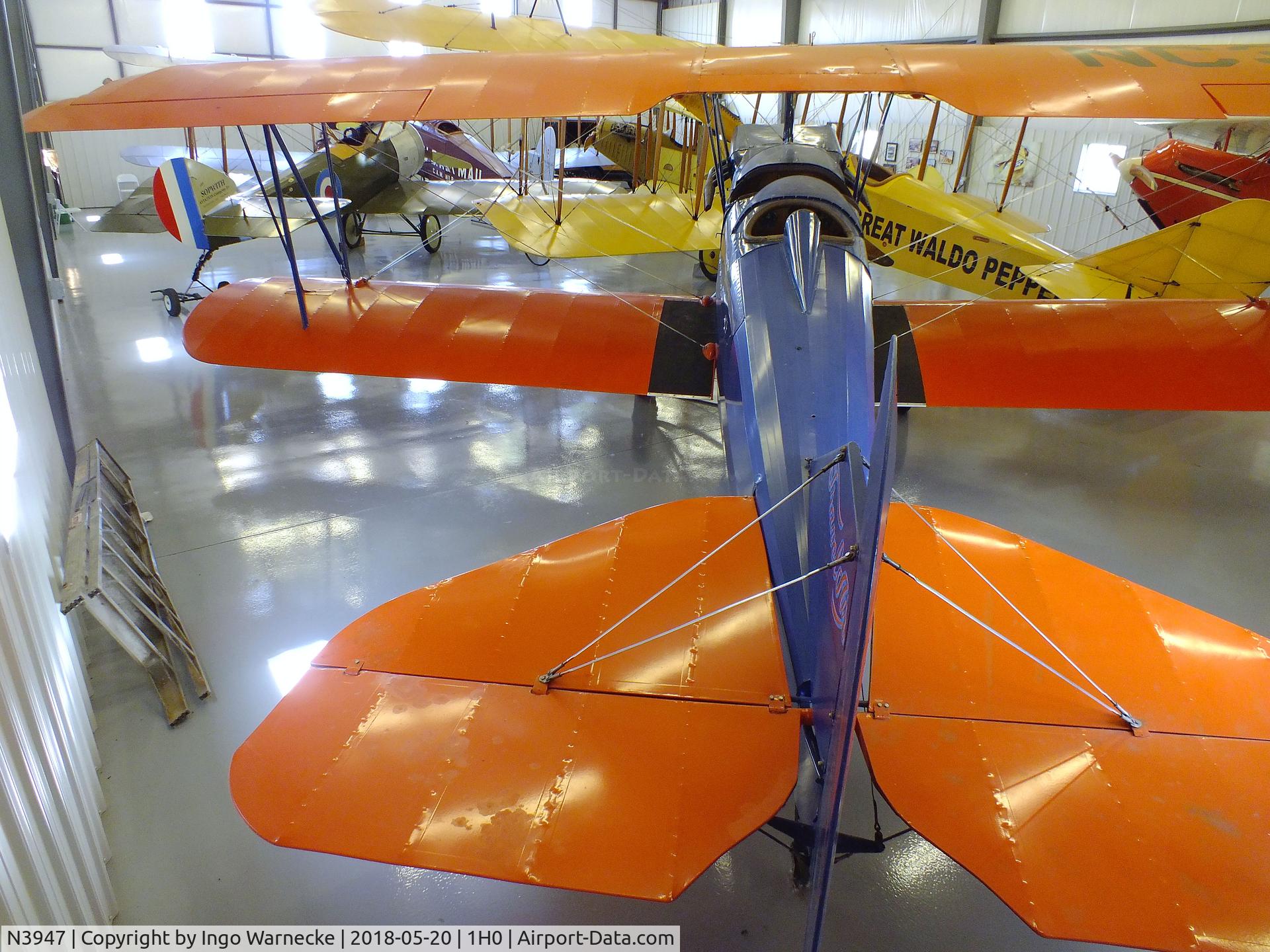 N3947, 1928 Travel Air 3000 C/N 321, Travel Air 3000 at the Aircraft Restoration Museum at Creve Coeur airfield, Maryland Heights MO