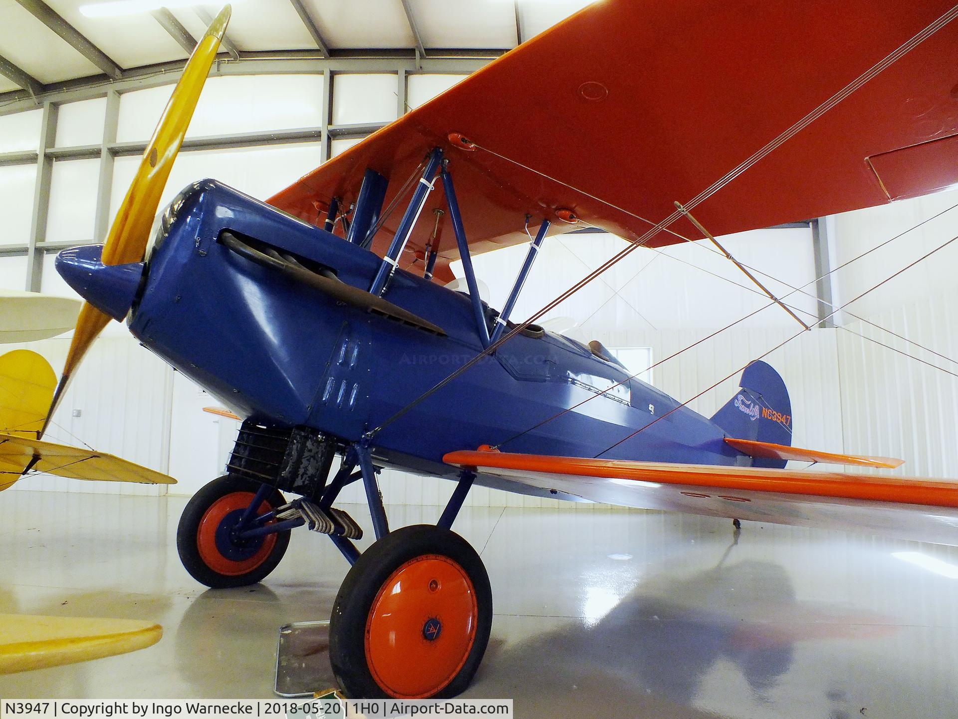 N3947, 1928 Travel Air 3000 C/N 321, Travel Air 3000 at the Aircraft Restoration Museum at Creve Coeur airfield, Maryland Heights MO