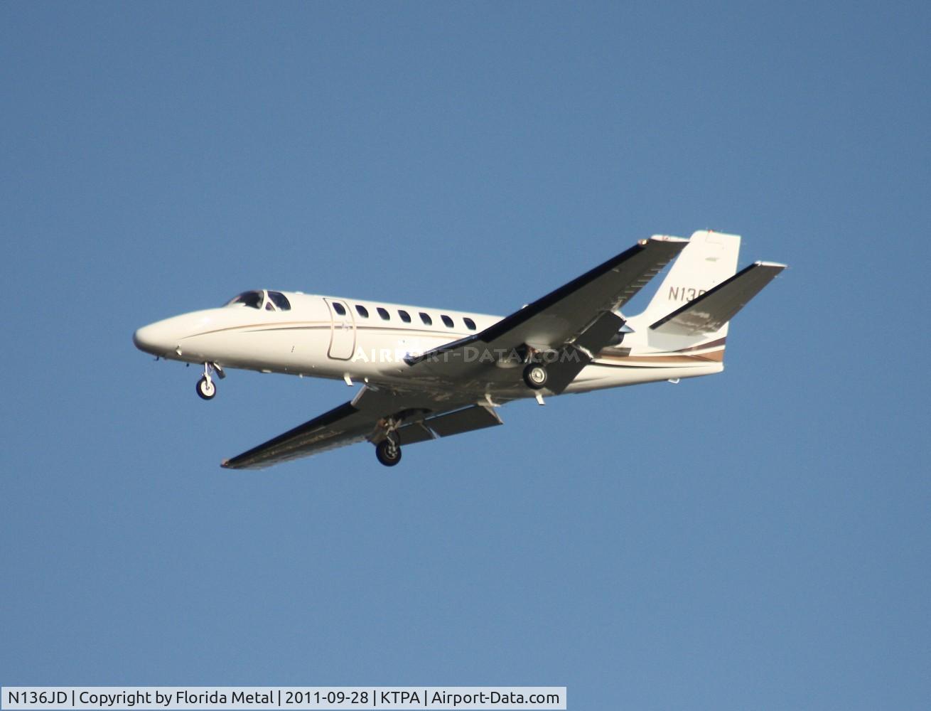 N136JD, 1995 Cessna 560 Citation Ultra C/N 560-0293, TPA 2011