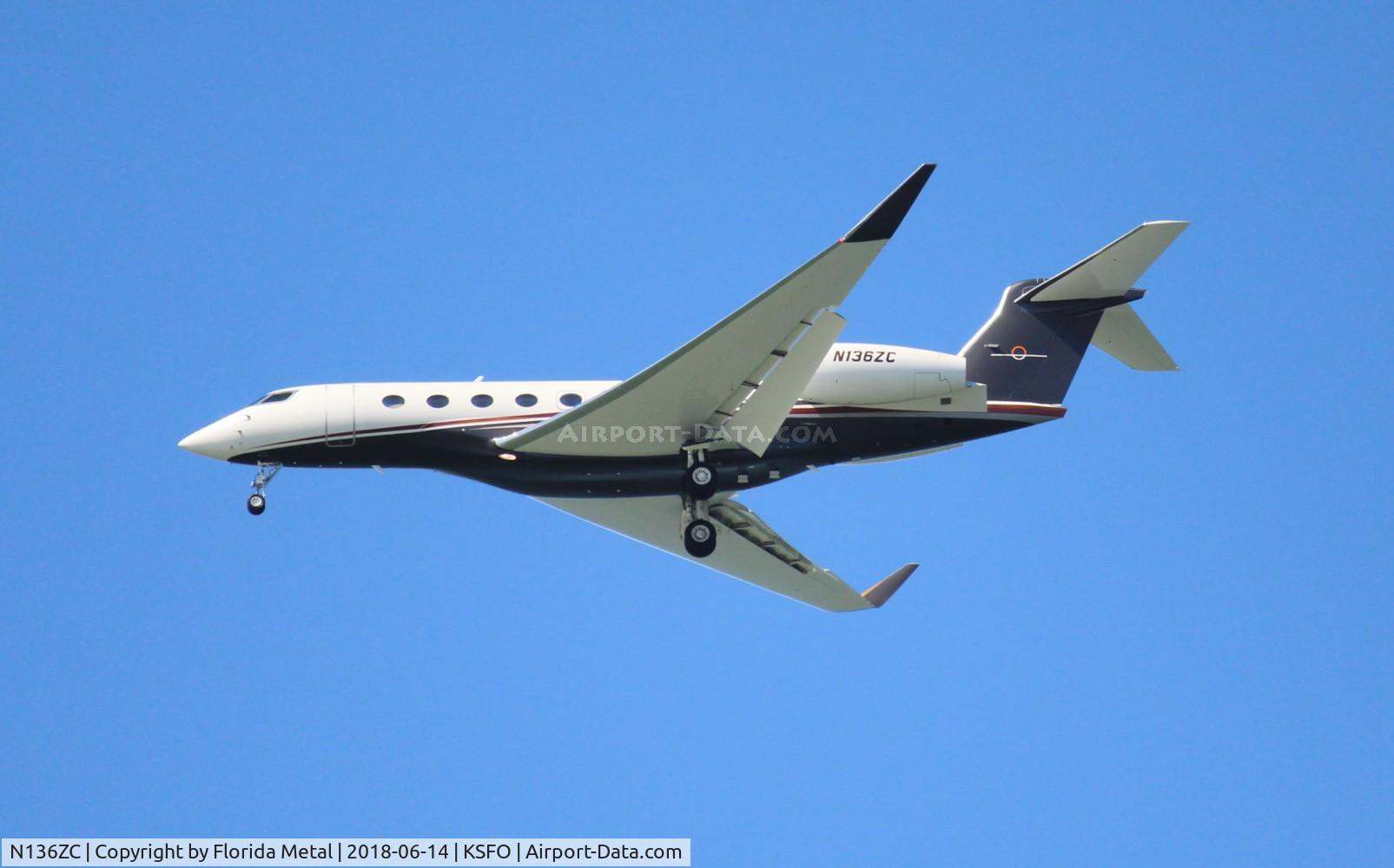 N136ZC, 2017 Gulfstream Aerospace G650 (G-VI) C/N 6274, SFO 2018