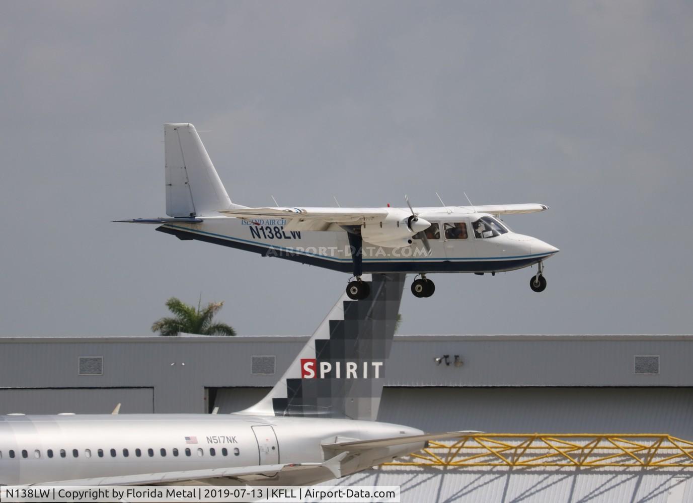 N138LW, 1978 Britten-Norman BN-2A-27 Islander C/N 138, FLL 2019