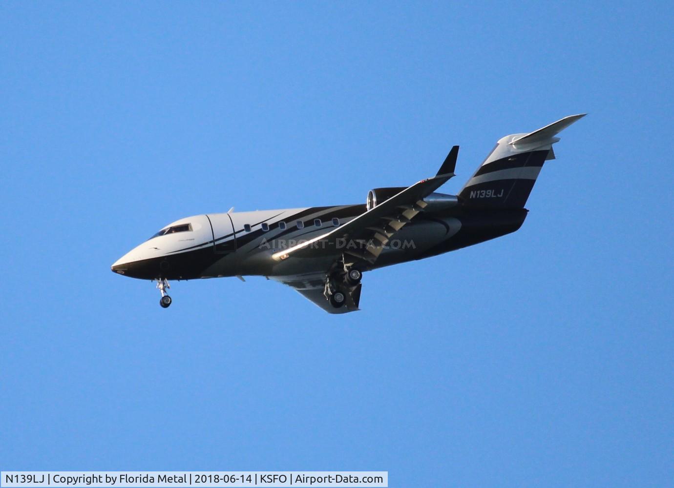 N139LJ, 1988 Canadair Challenger 601-3A (CL-600-2B16) C/N 5025, SFO 2018