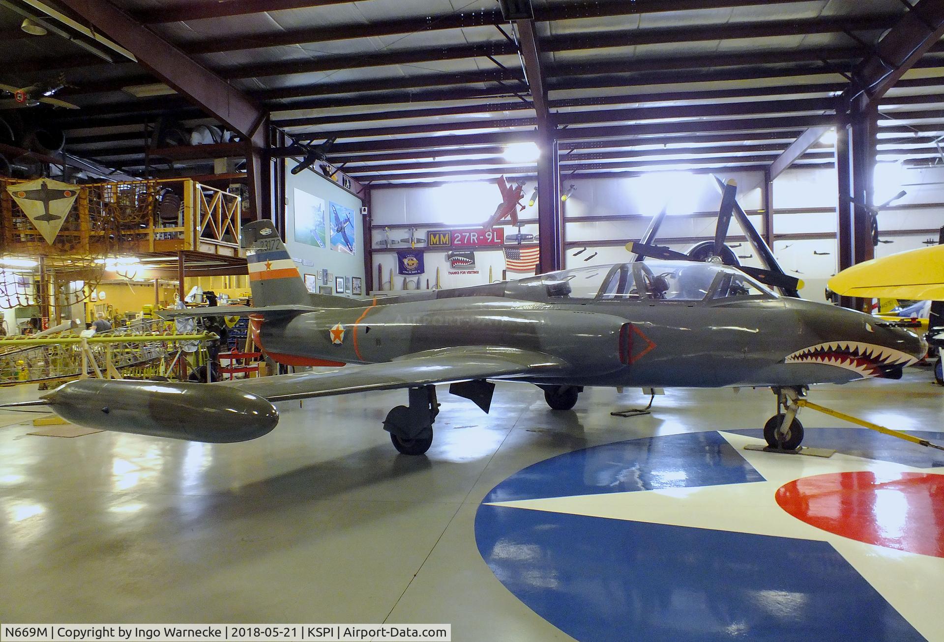 N669M, 1967 Soko G-2A Galeb C/N 23172, Soko G-2A Galeb at the Air Combat Museum, Springfield IL