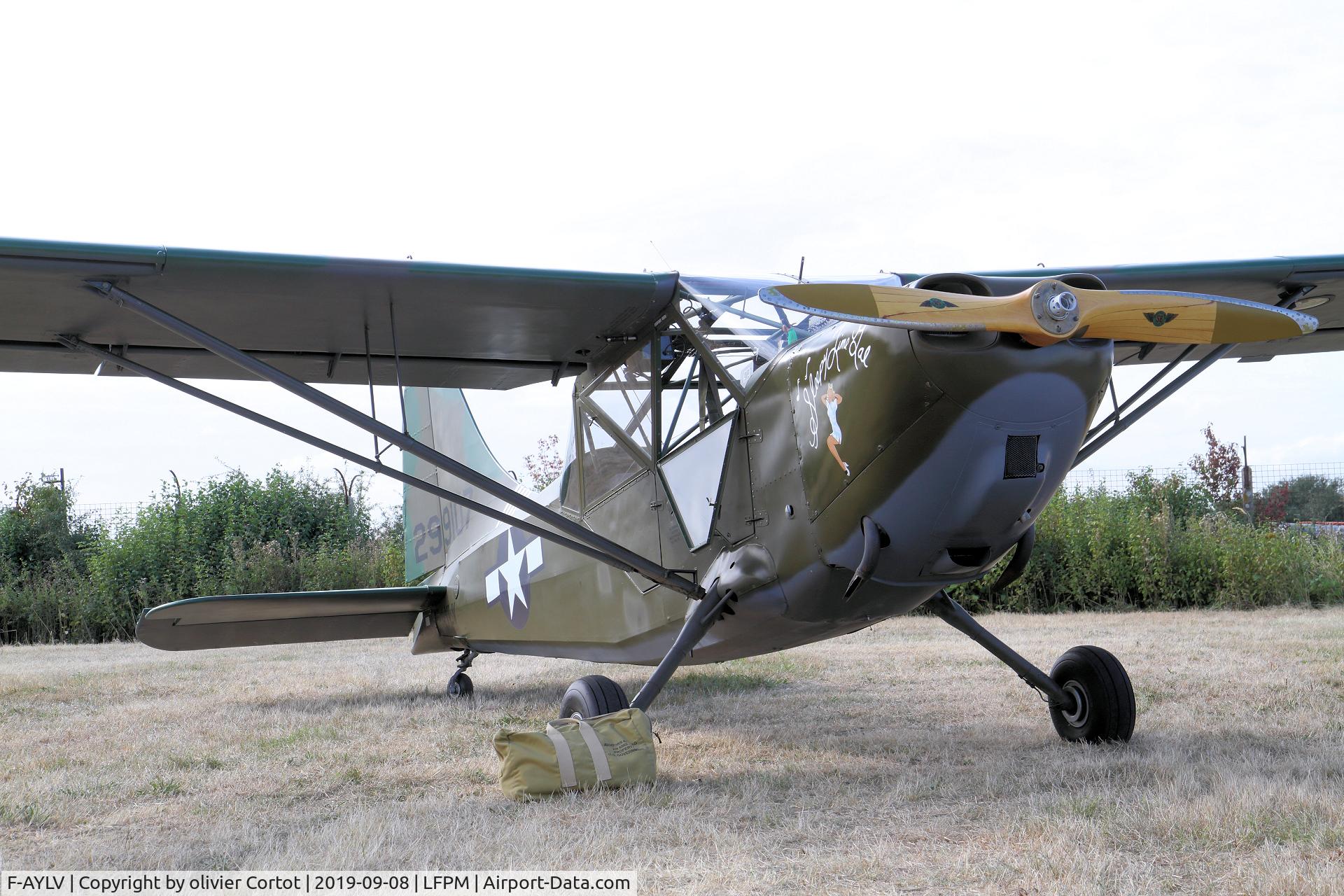 F-AYLV, 1943 Stinson L-5 Sentinel C/N 76-1348, Melun airshow 2019