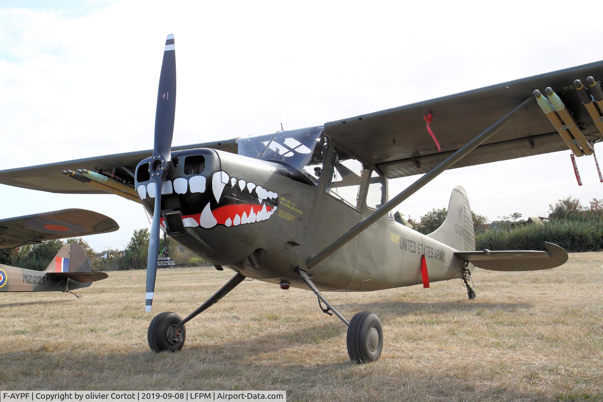 F-AYPF, 1959 Cessna O-1E (L-19A-CE) Bird Dog C/N 24705, Melun airshow 2019