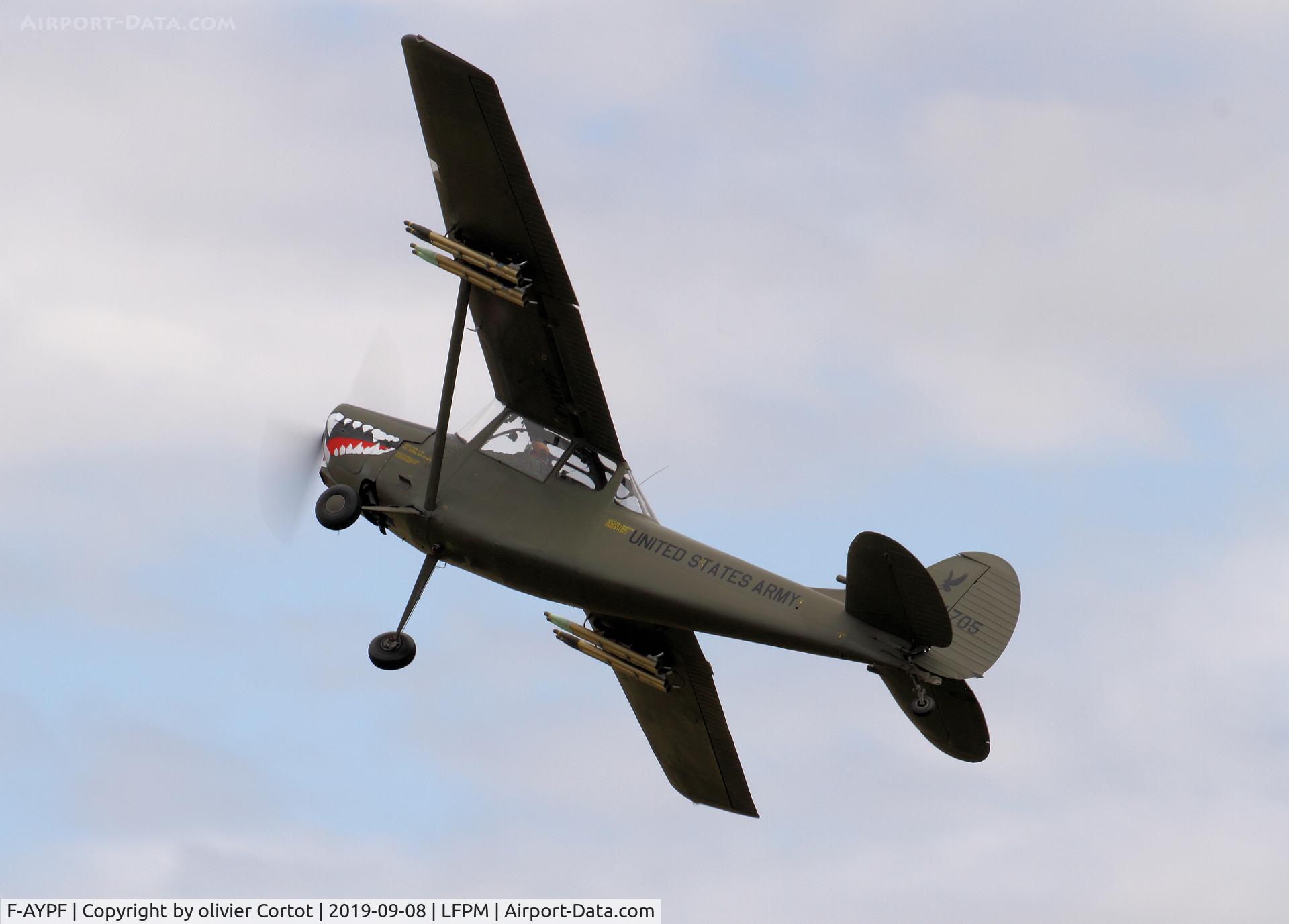 F-AYPF, 1959 Cessna O-1E (L-19A-CE) Bird Dog C/N 24705, Melun airshow 2019