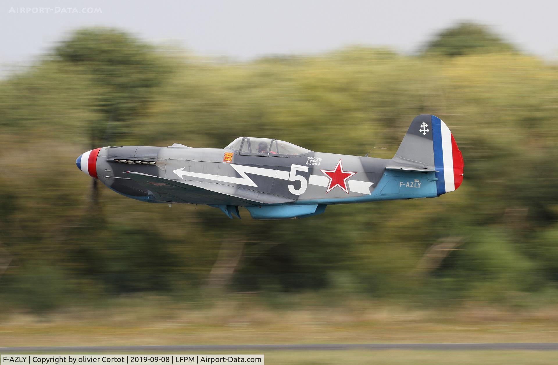 F-AZLY, Yakovlev Yak-3U C/N 172890, 2019 Melun airshow