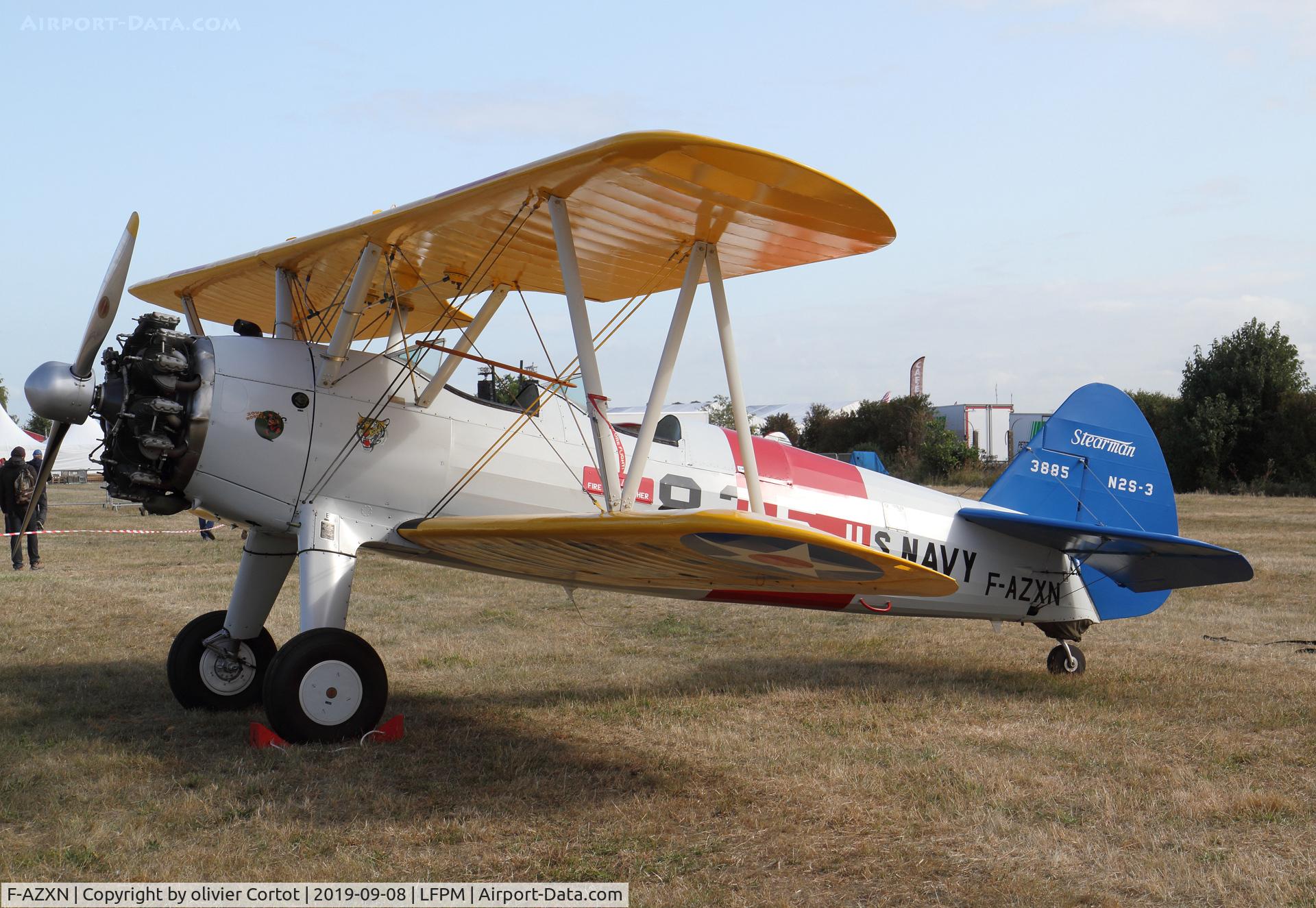 F-AZXN, 1942 Boeing A75N1 (PT-17) C/N 75-3885, 2019 Melun airshow