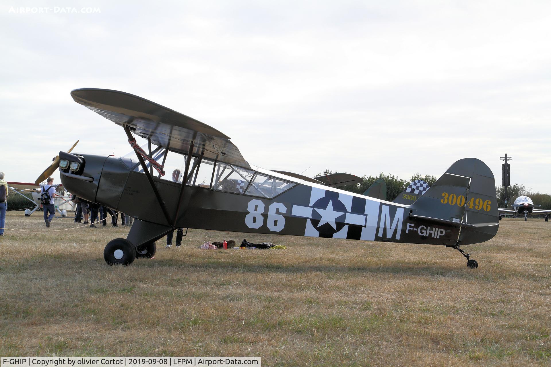 F-GHIP, Piper J3C-65 Cub Cub C/N 9357, 2019 Melun airshow