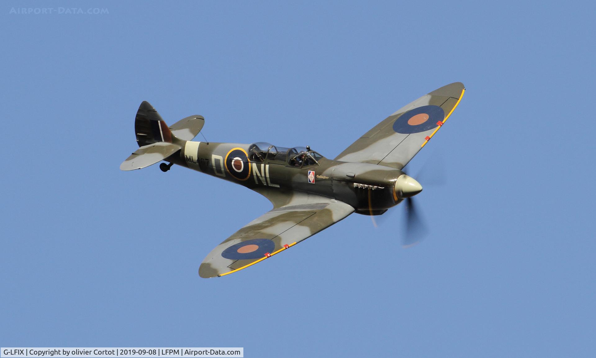 G-LFIX, 1944 Supermarine 509 Spitfire LF.IX (T.IX) C/N CBAF.8463, 2019 Melun airshow