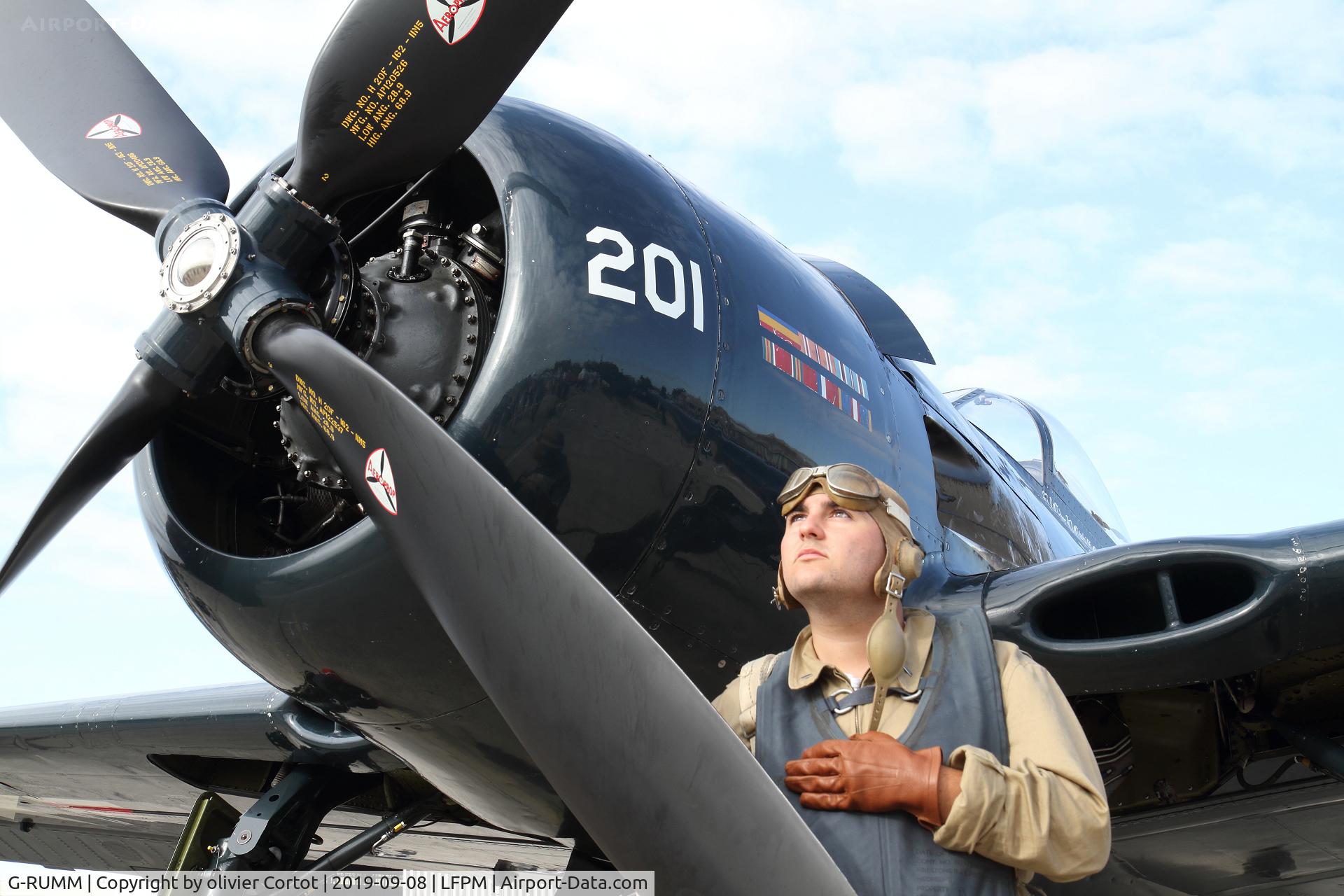 G-RUMM, 1948 Grumman F8F-2 (G58) Bearcat C/N D.1088, 2019 Melun airshow