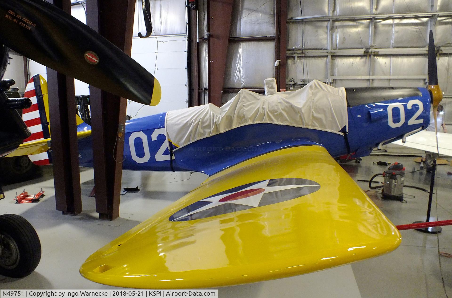 N49751, Fairchild PT-19-AE C/N 7053AE, Fairchild PT-19A at the Air Combat Museum, Springfield IL