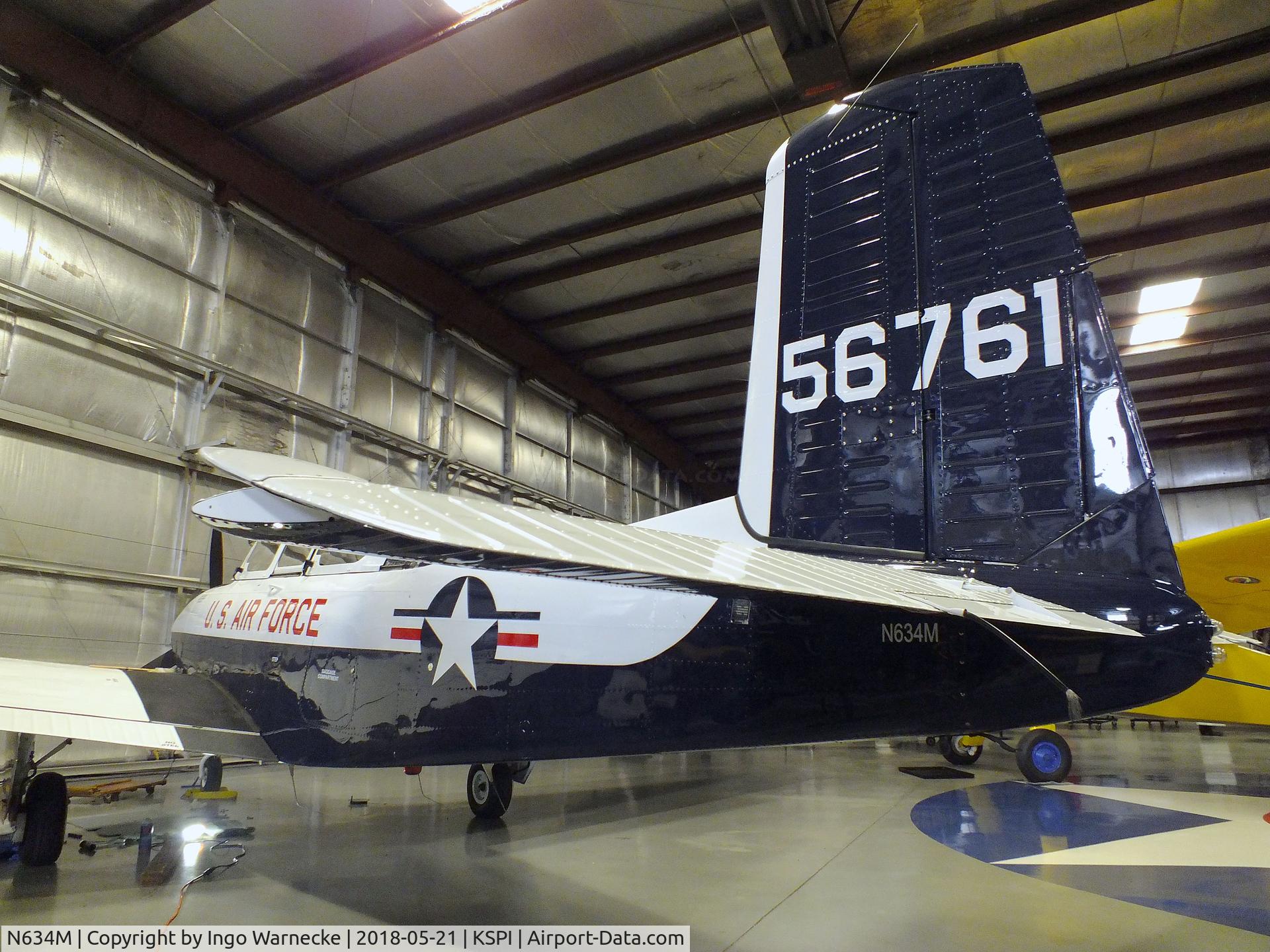 N634M, 1955 Beech T-34A Mentor Mentor C/N G-761, Beechcraft A45 / T-34A Mentor at the Air Combat Museum, Springfield IL