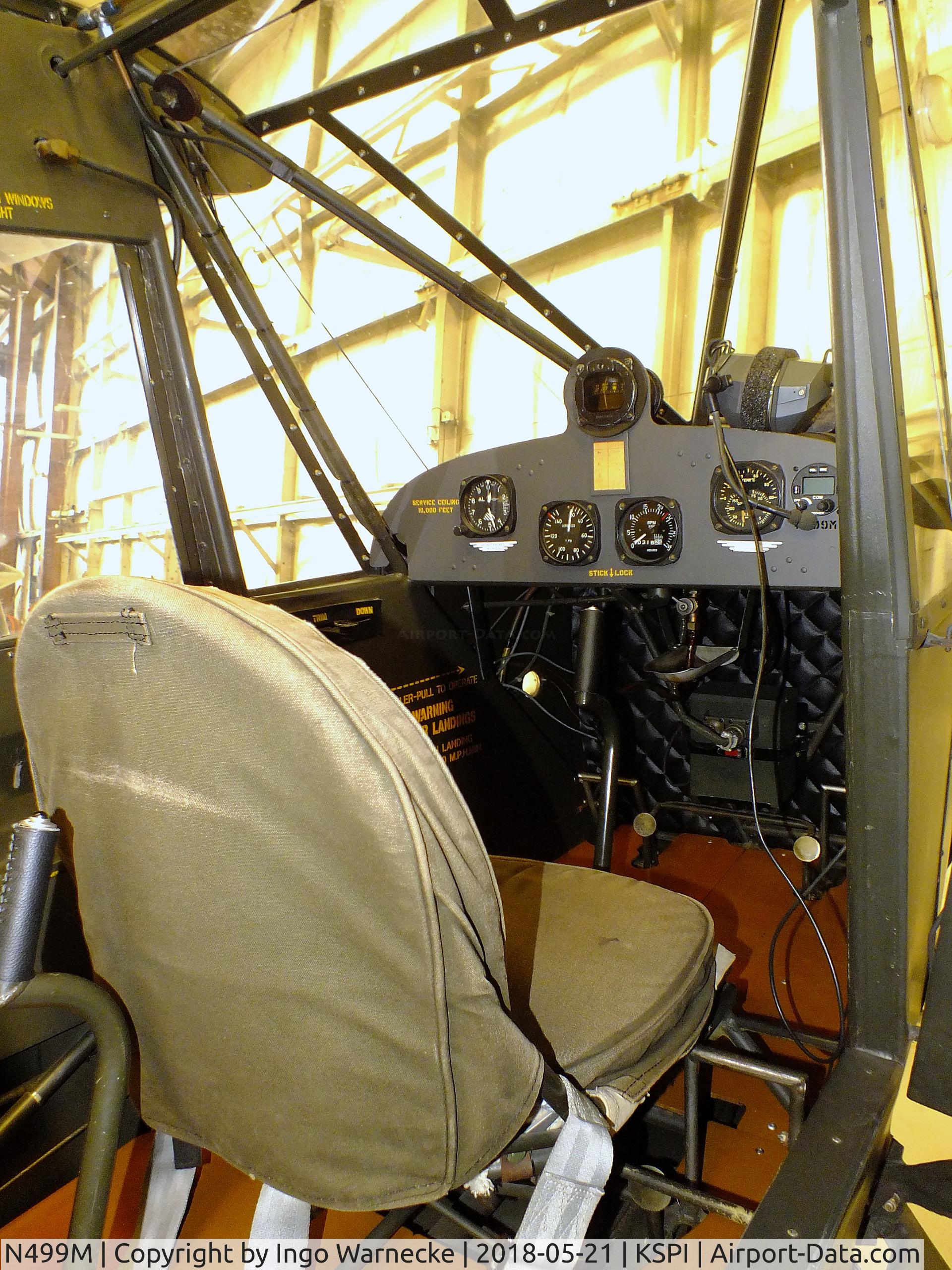 N499M, 1943 Taylorcraft DCO-65 C/N L5258, Taylorcraft L-2 Grashopper /DCO-65 at the Air Combat Museum, Springfield IL  #c