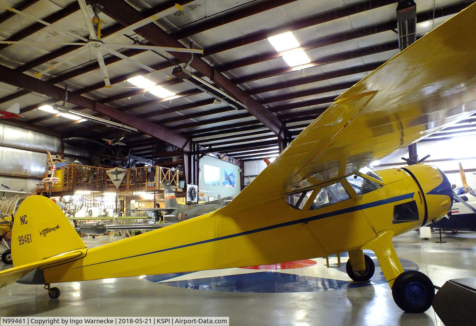N99461, 1956 Cessna C-165 Airmaster C/N 461, Cessna C-165 Airmaster at the Air Combat Museum, Springfield IL
