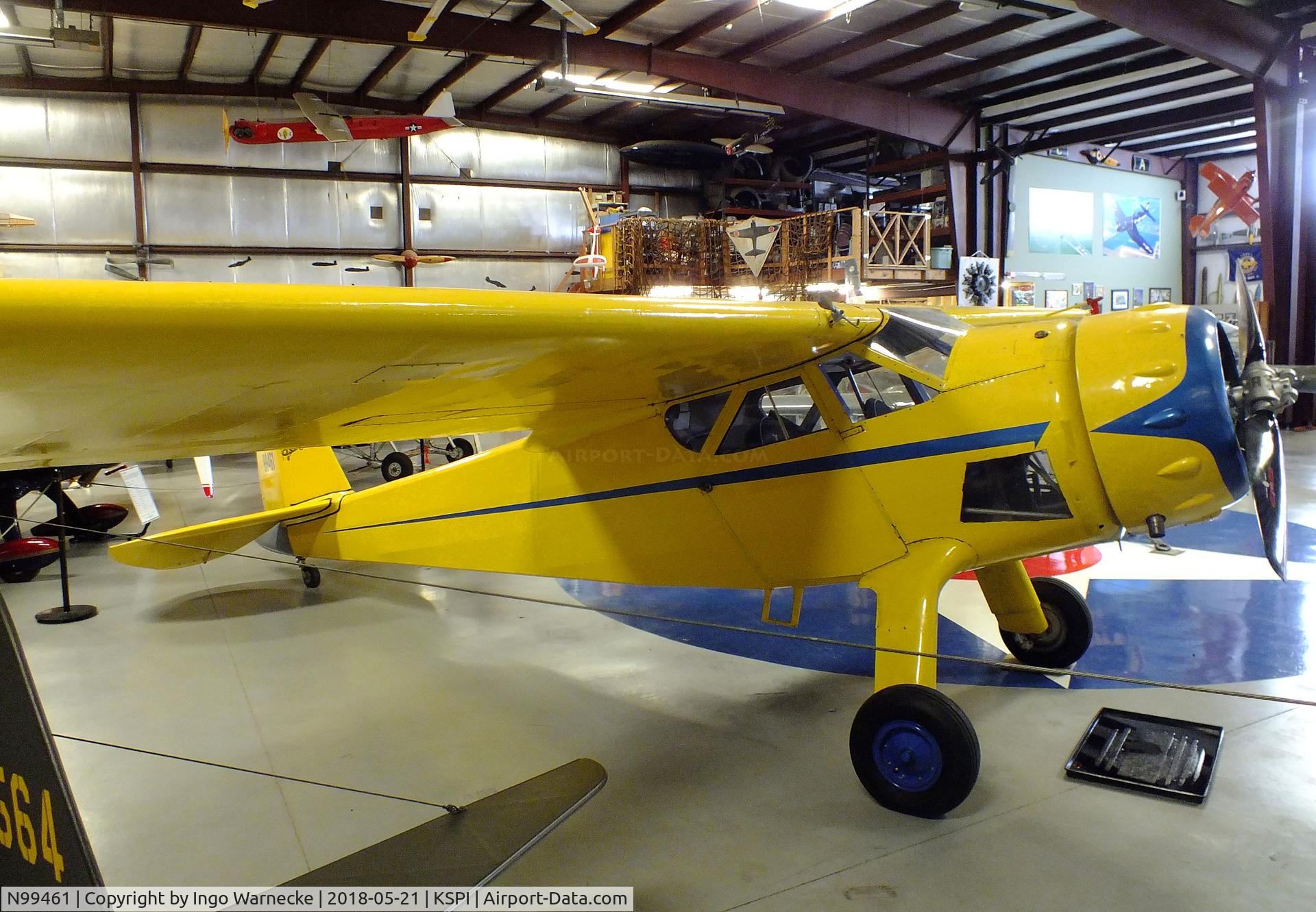 N99461, 1956 Cessna C-165 Airmaster C/N 461, Cessna C-165 Airmaster at the Air Combat Museum, Springfield IL