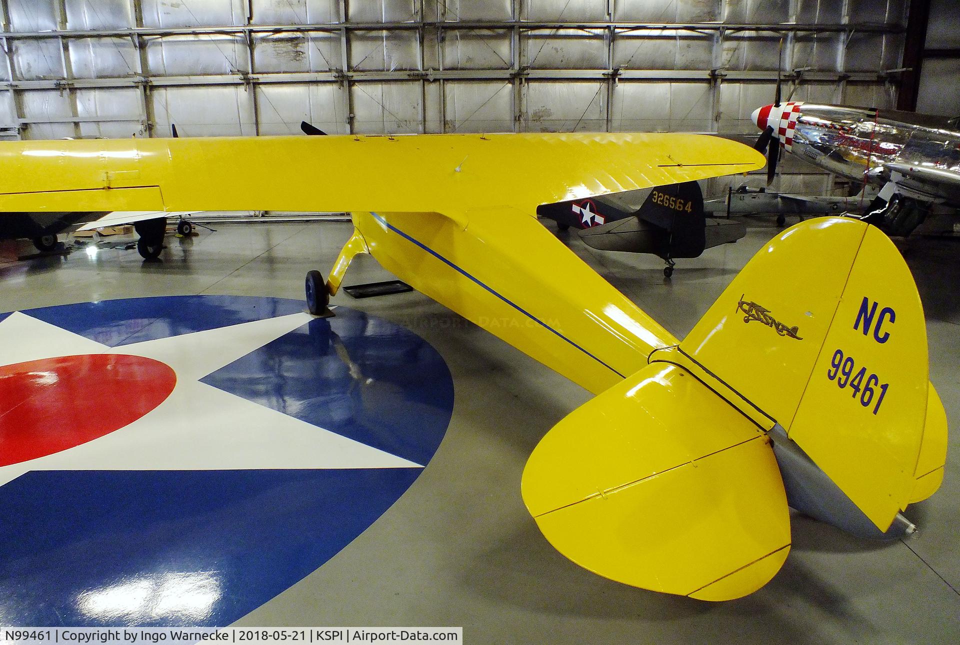 N99461, 1956 Cessna C-165 Airmaster C/N 461, Cessna C-165 Airmaster at the Air Combat Museum, Springfield IL