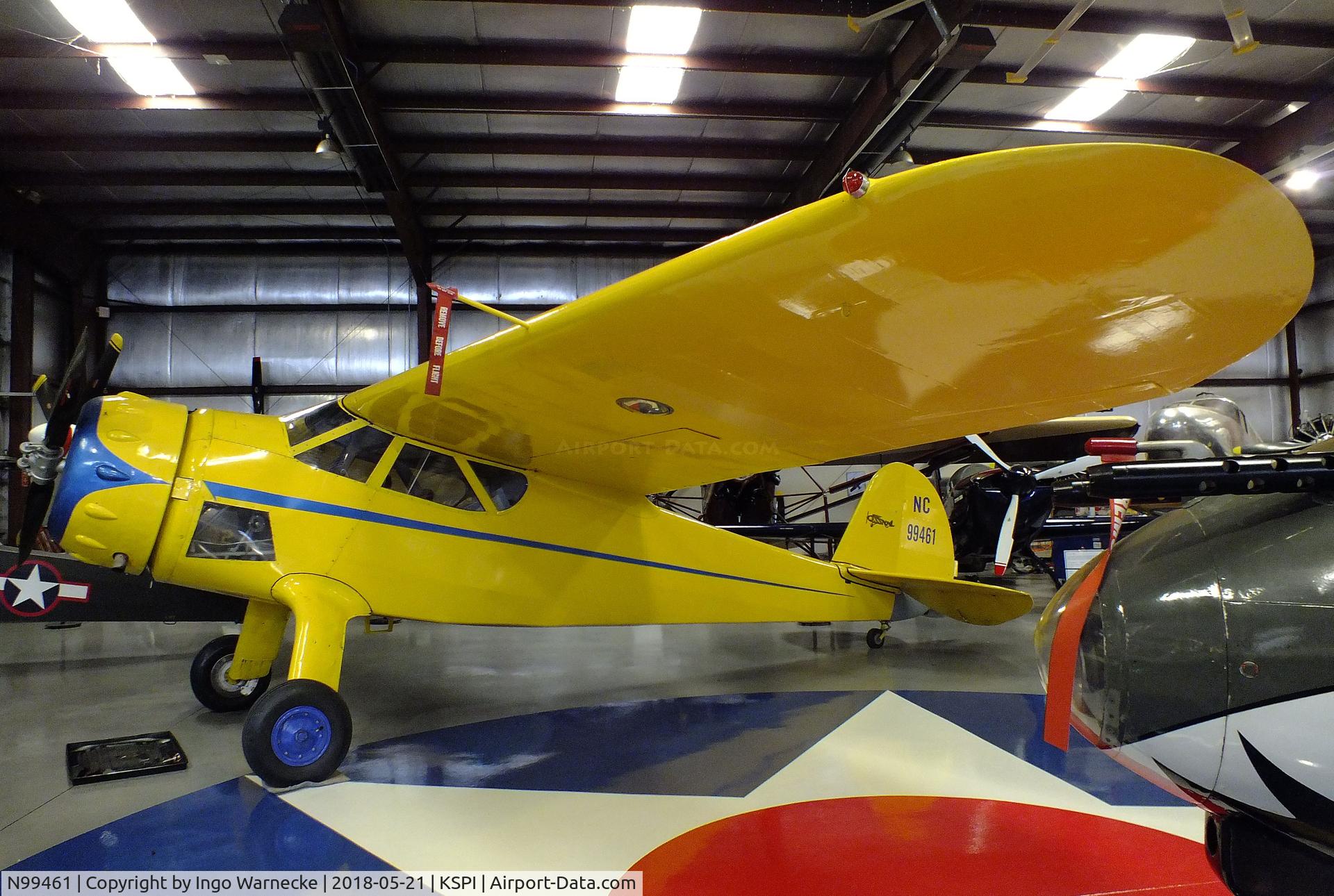 N99461, 1956 Cessna C-165 Airmaster C/N 461, Cessna C-165 Airmaster at the Air Combat Museum, Springfield IL