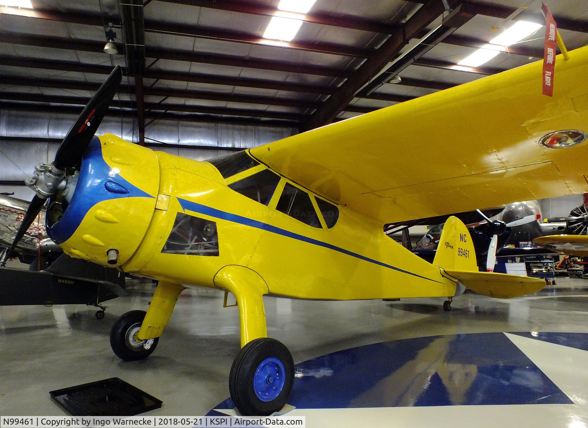 N99461, 1956 Cessna C-165 Airmaster C/N 461, Cessna C-165 Airmaster at the Air Combat Museum, Springfield IL