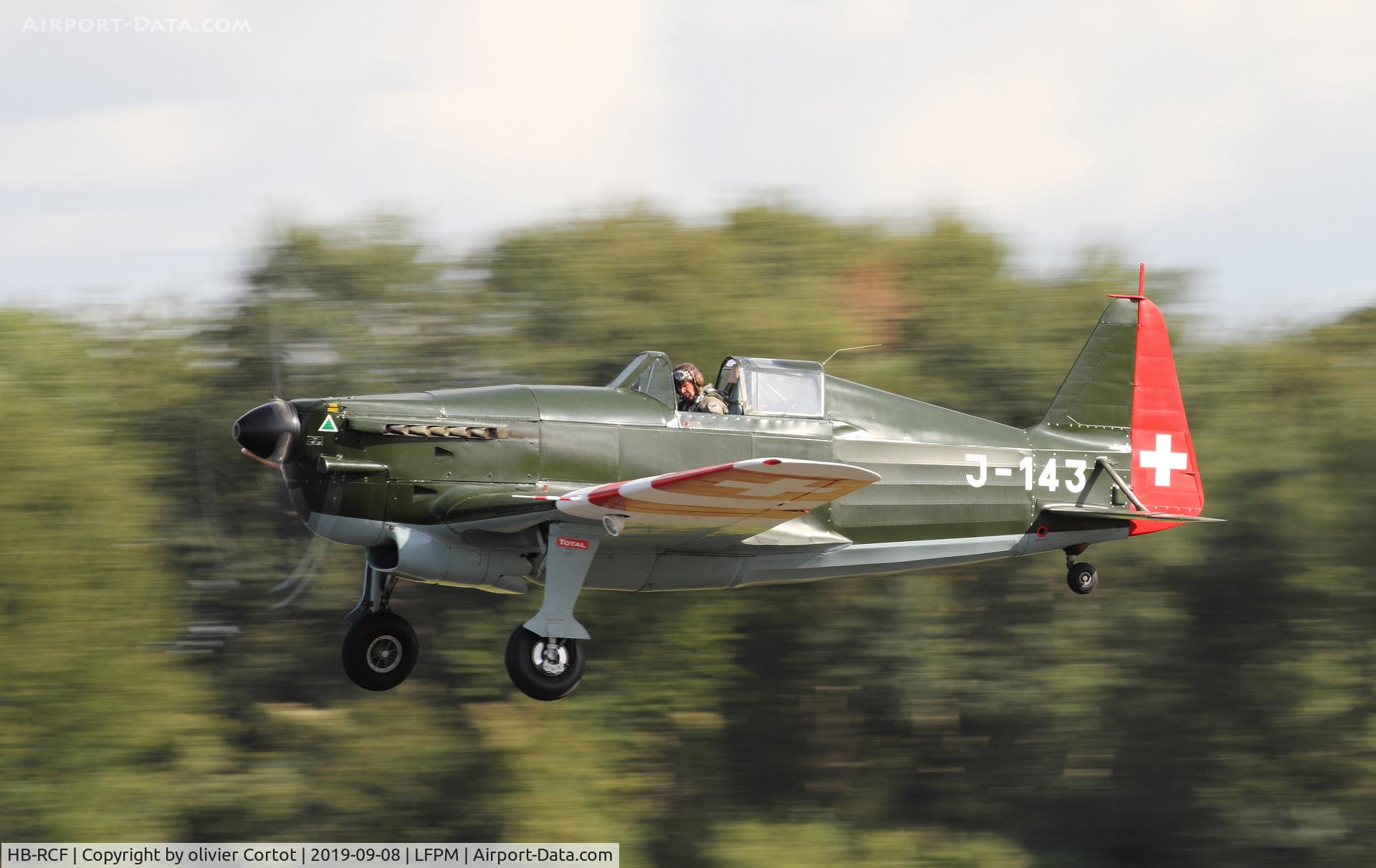 HB-RCF, 1942 Morane-Saulnier D-3801 (MS-412) C/N 194, 2019 Melun airshow