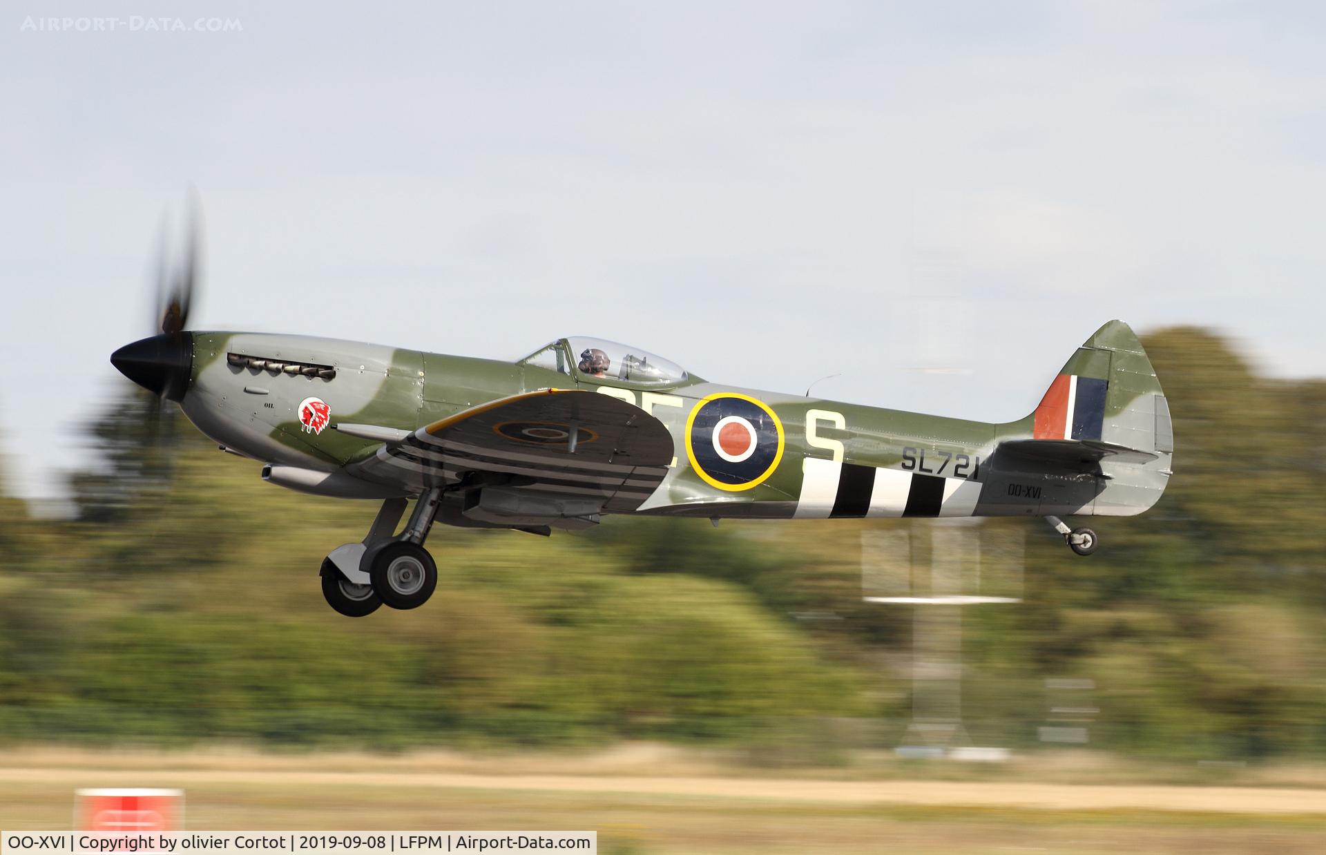 OO-XVI, 1945 Supermarine 361 Spitfire LF.XVIe C/N CBAF.IX.4756, 2019 Melun airshow