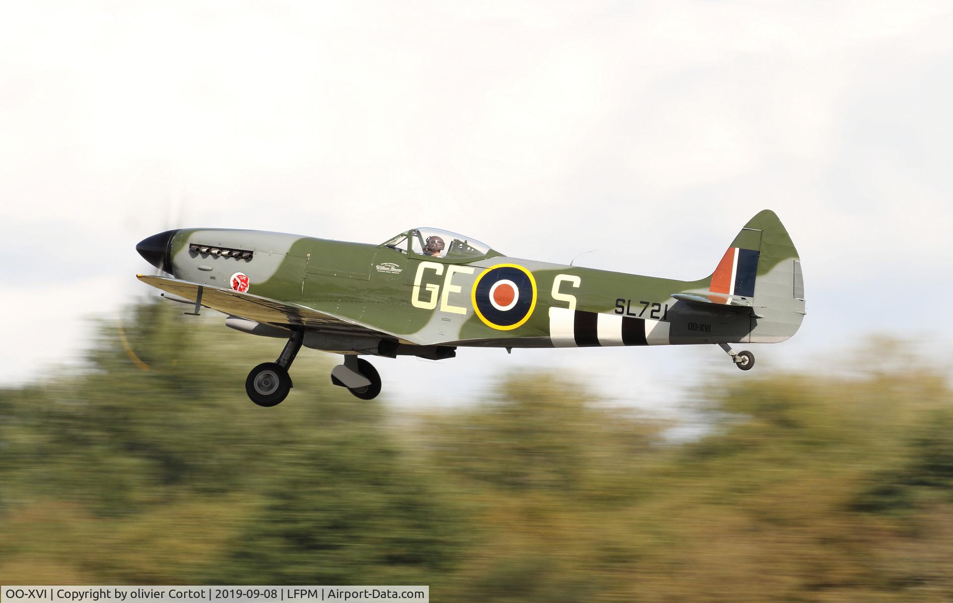 OO-XVI, 1945 Supermarine 361 Spitfire LF.XVIe C/N CBAF.IX.4756, 2019 Melun airshow