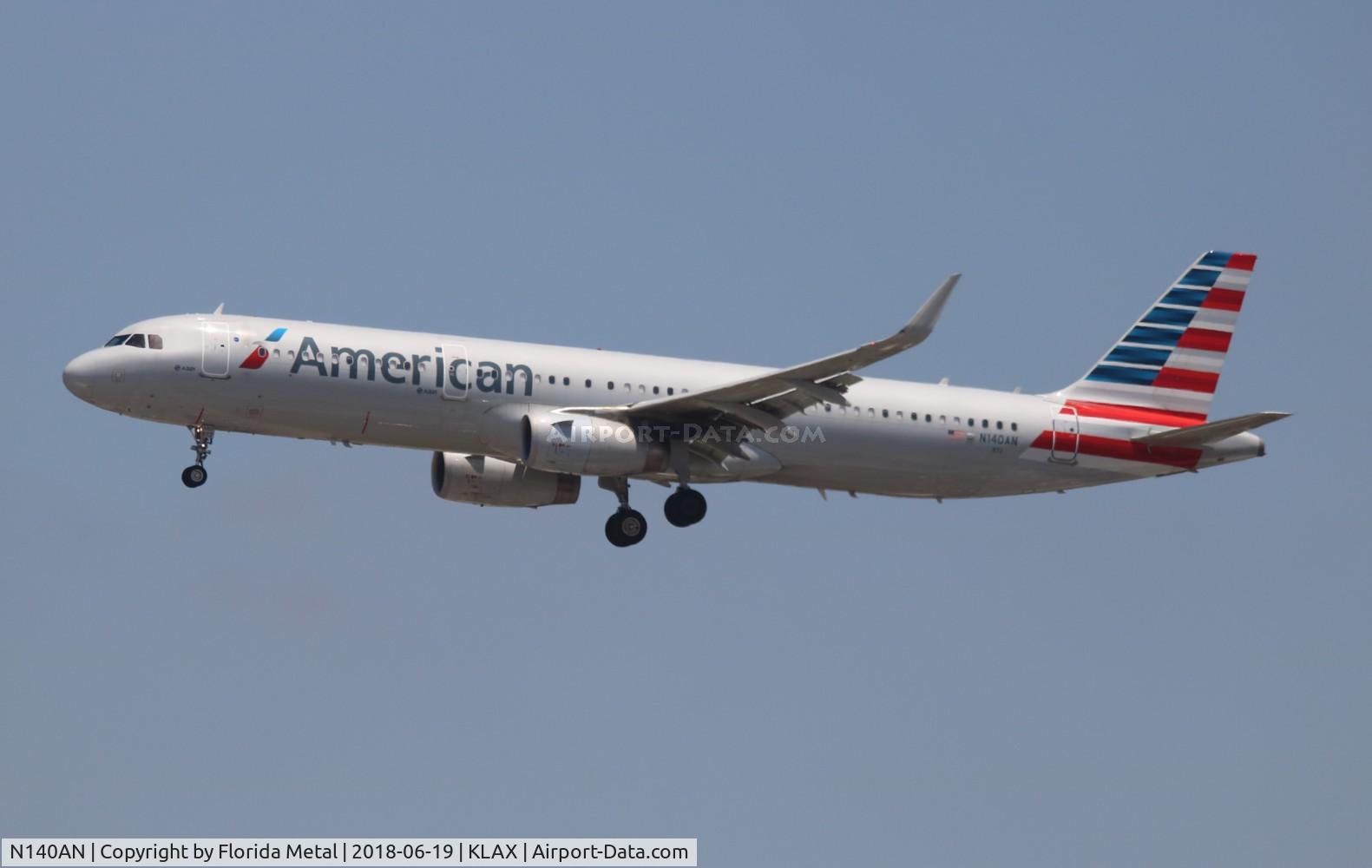 N140AN, 2015 Airbus A321-231 C/N 6667, LAX 2018