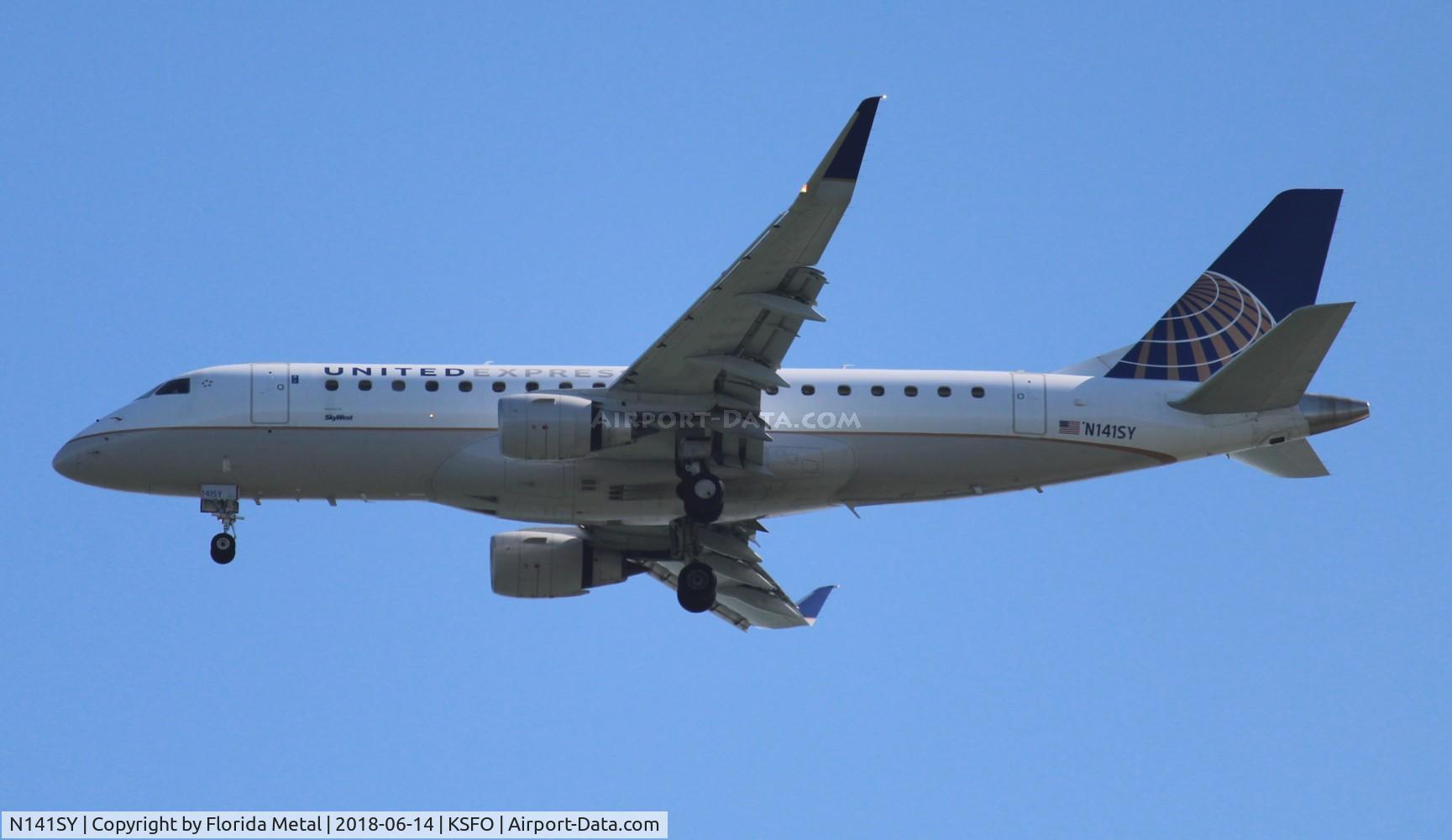 N141SY, 2015 Embraer 175LR (ERJ-170-200LR) C/N 17000472, SFO 2018
