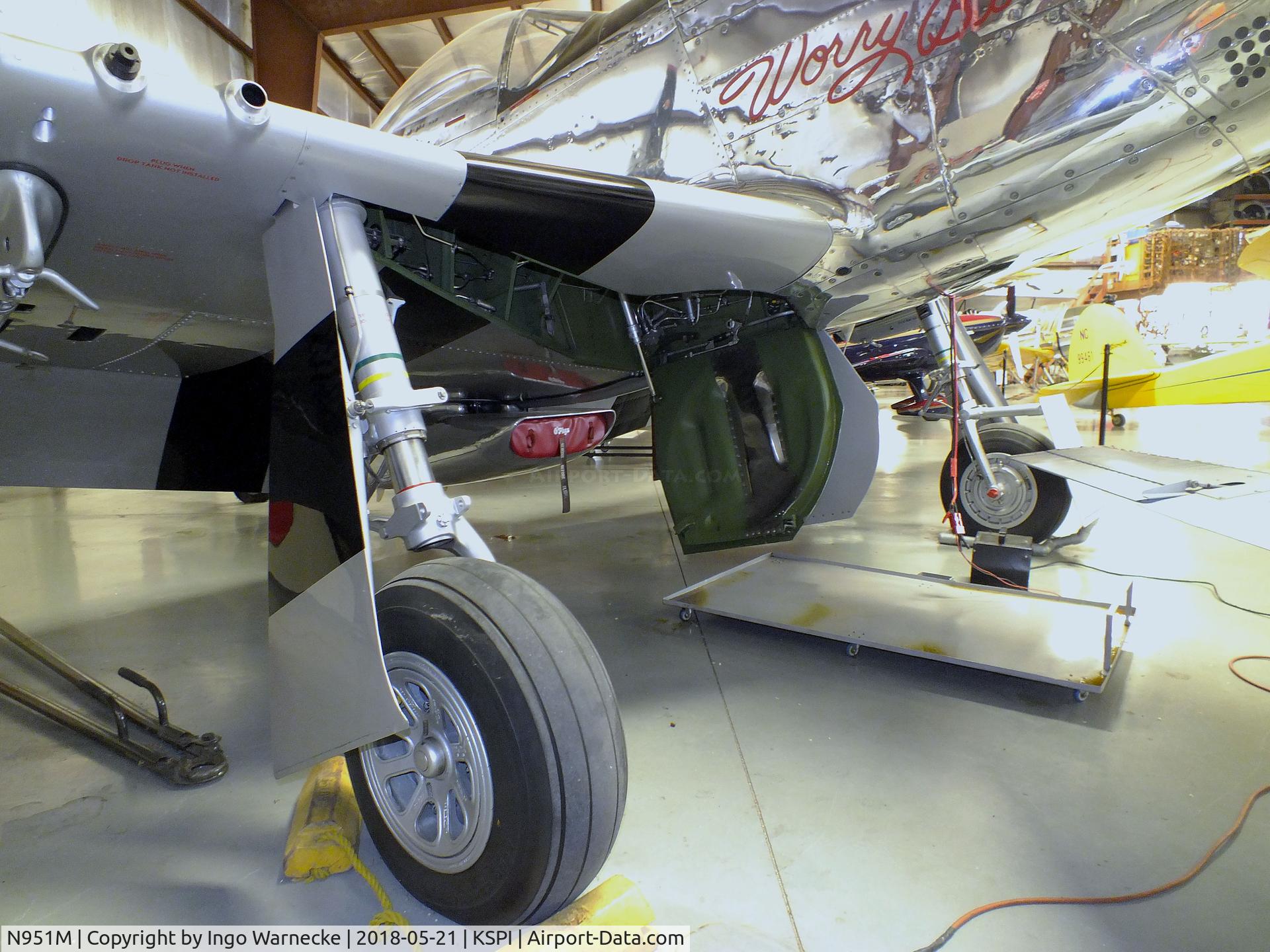 N951M, 1944 North American P-51D Mustang C/N 122-39746 (44-73287N), North American P-51D Mustang at the Air Combat Museum, Springfield IL