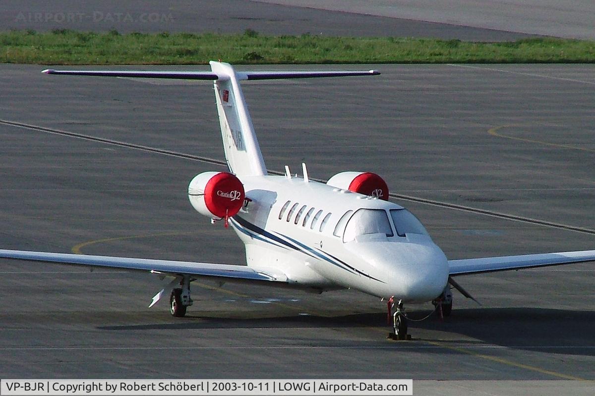 VP-BJR, 2003 Cessna 525A CitationJet CJ2 C/N 525A-0147, VP-BJR @ LOWG 2003