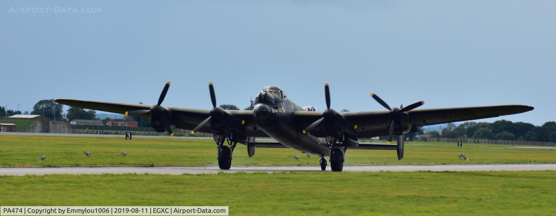 PA474, 1945 Avro 683 Lancaster B1 C/N VACH0052/D2973, SITTING ON TOP OF LAND ROVER ROOF AT CRASH GATE 1