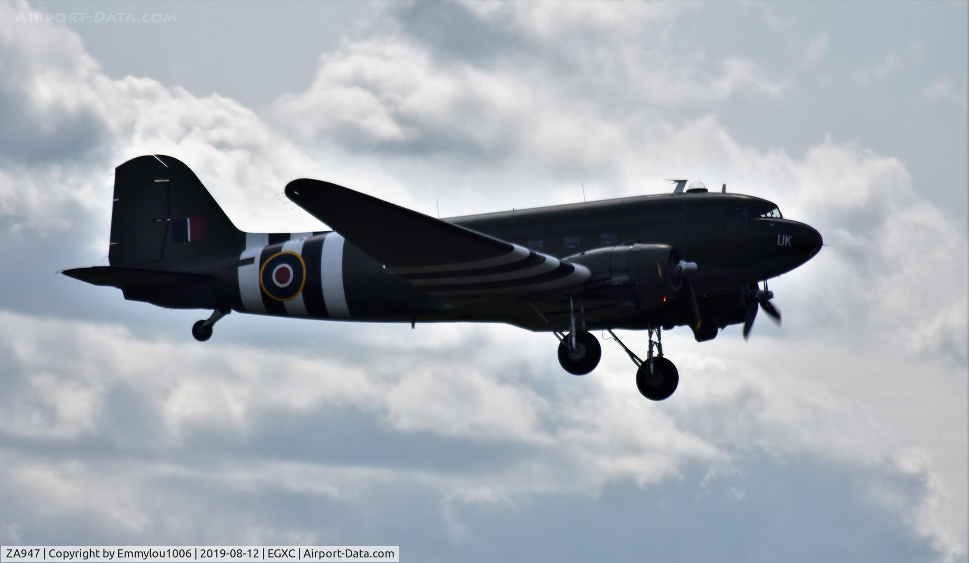 ZA947, 1943 Douglas C-47A-60-DL Dakota III C/N 10200, SITTING AR CRASH GATE 1