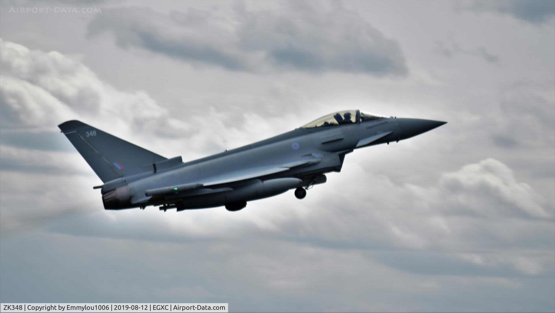 ZK348, Eurofighter EF-2000 Typhoon FGR.4 C/N BS109/396, SITTING AT CRASH GATE 1