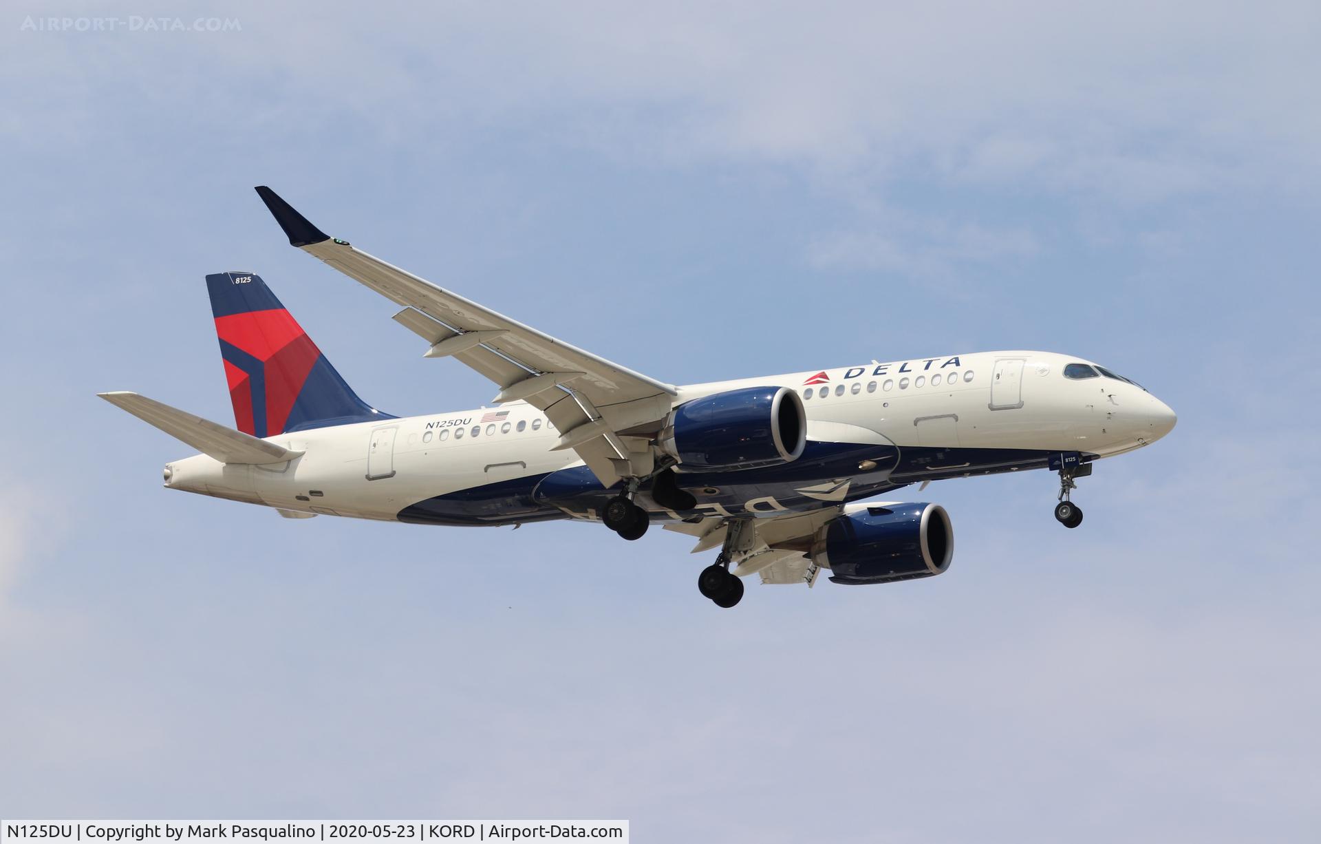 N125DU, 2019 Airbus A220-100 C/N 50044, Airbus A220-100