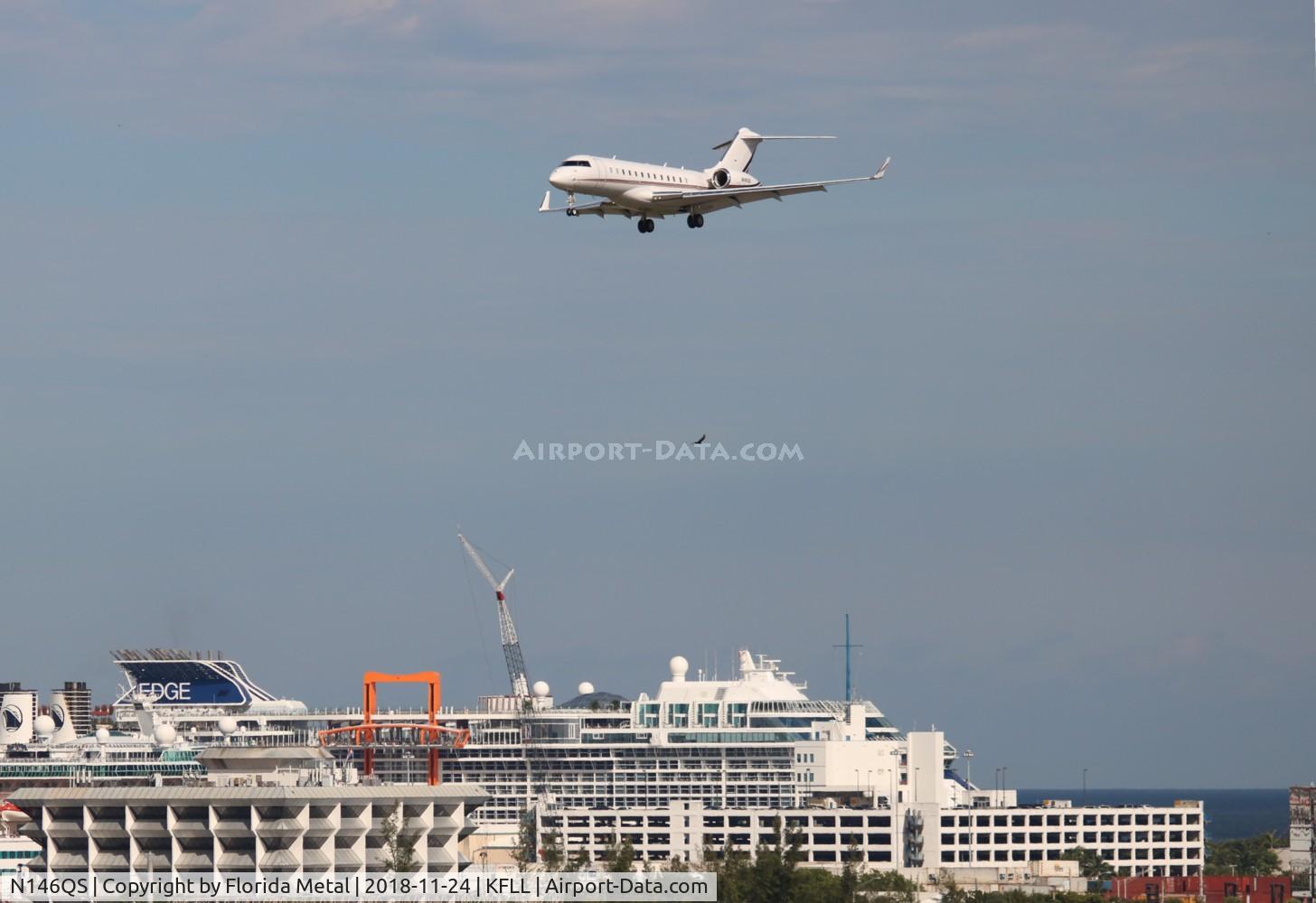 N146QS, 2014 Bombardier BD-700-1A10 Global 6000 C/N 9615, FLL 2018