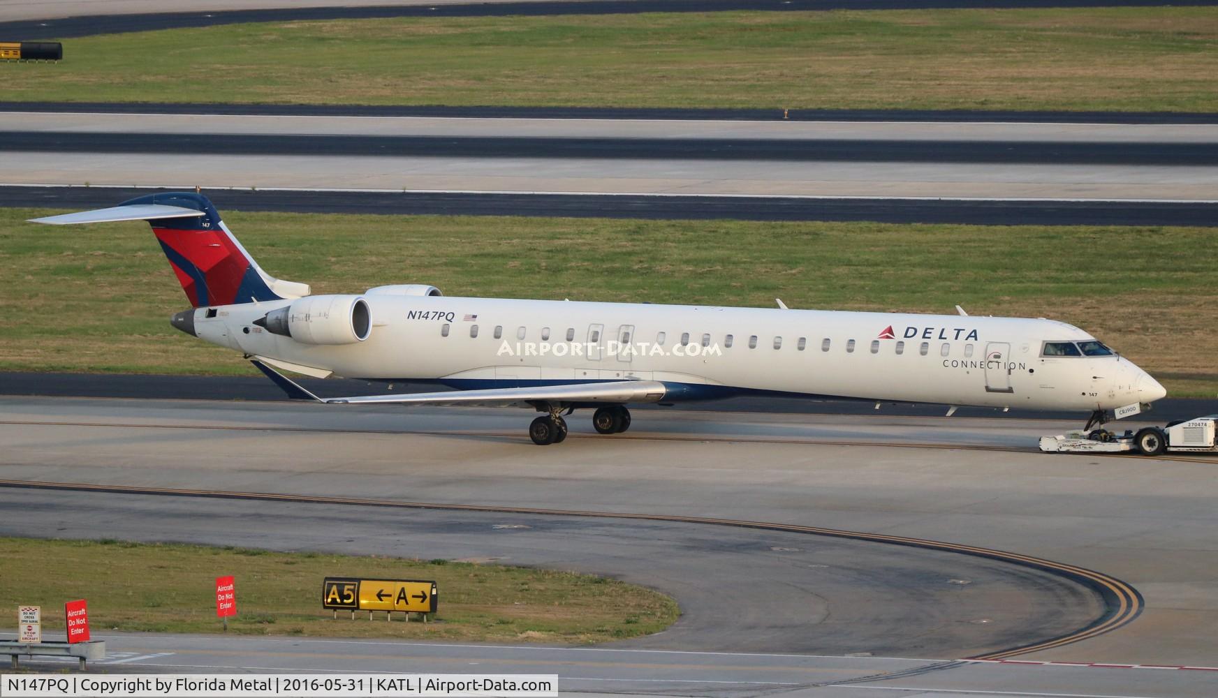 N147PQ, 2007 Bombardier CRJ-900ER (CL-600-2D24) C/N 15147, ATL 2016