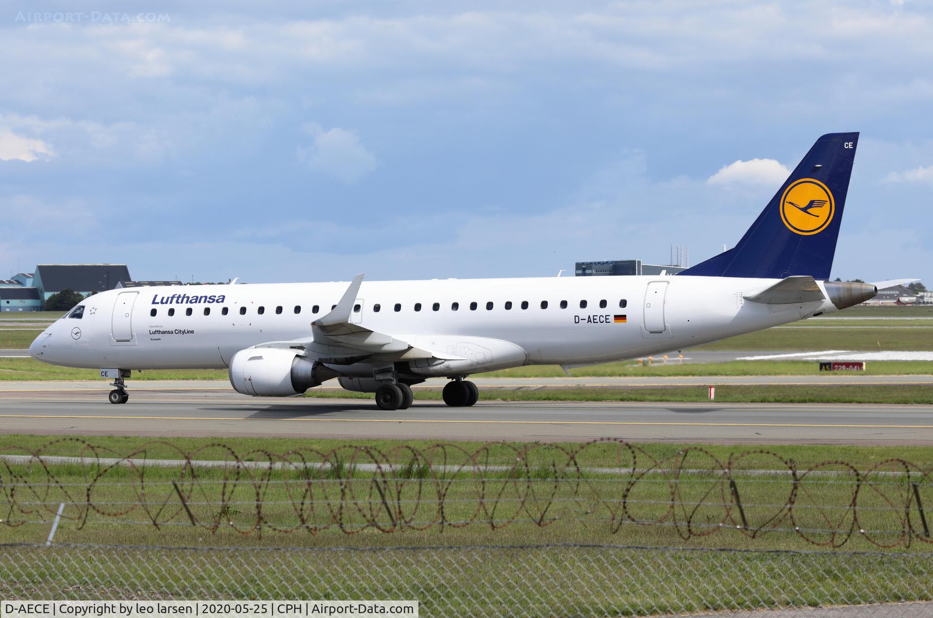 D-AECE, 2010 Embraer 190LR (ERJ-190-100LR) C/N 19000341, Copenhagen 25.5.2020