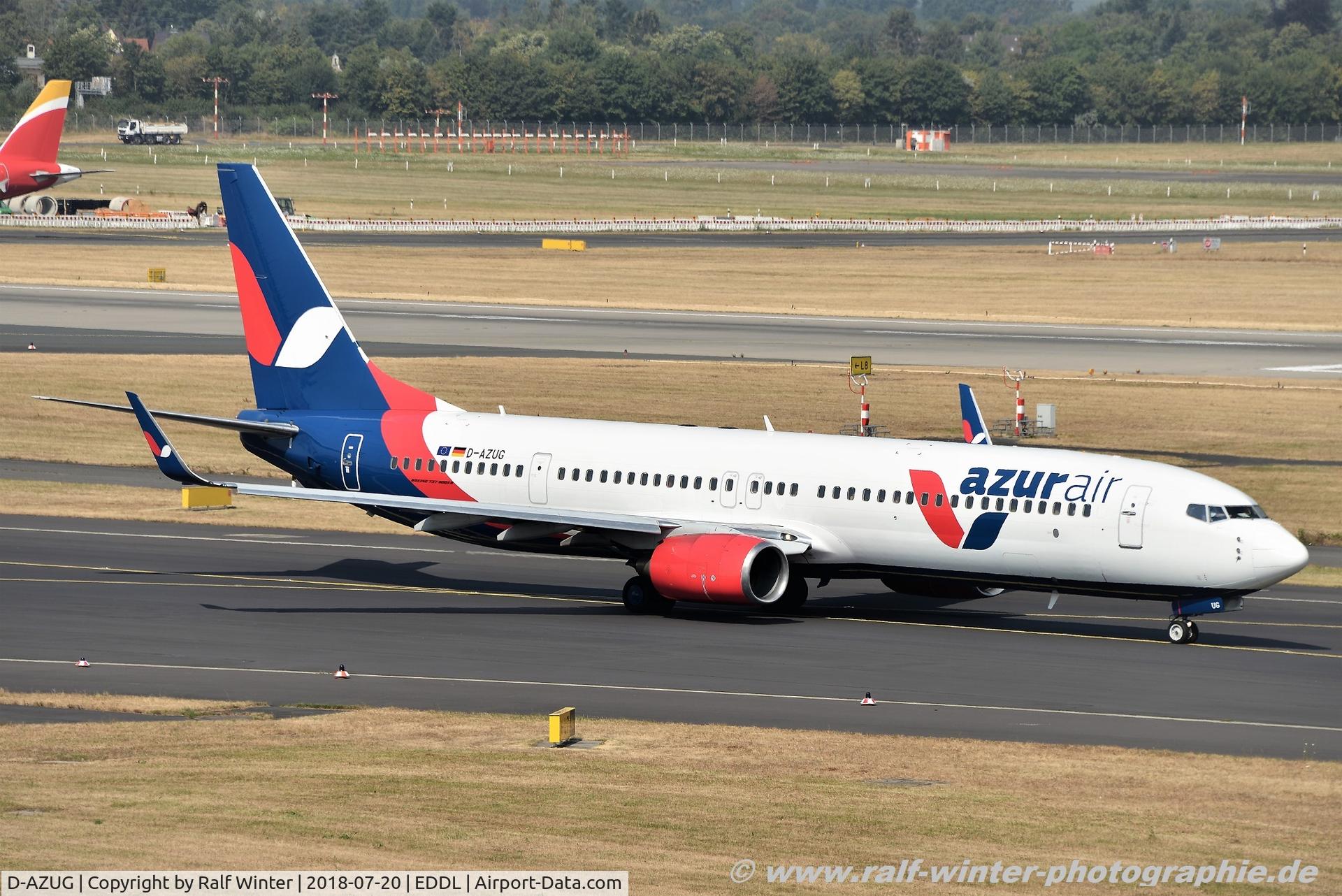 D-AZUG, 2007 Boeing 737-9GP/ER C/N 35717, Boeing 737-9GPER(W) - UR ARZ Azur Air Germany - 35717 - D-AZUG - 20.07.2018 - DUS