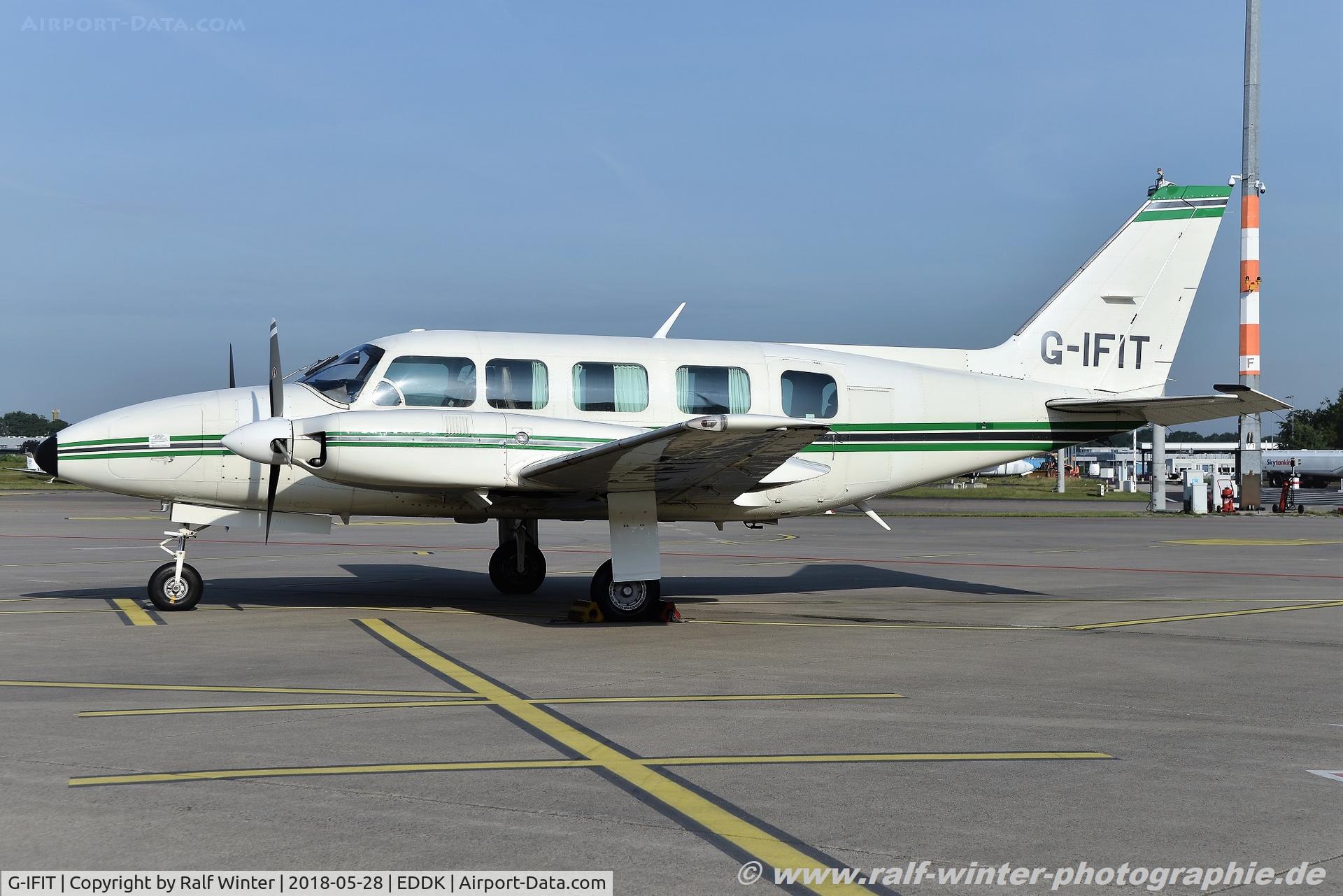 G-IFIT, 1980 Piper PA-31-350 Chieftain C/N 31-8052078, Piper PA-31-350 Navajo Chieftain - Dart Group - 31-8052078 - G-IFIT - 28.05.2018 - CGN