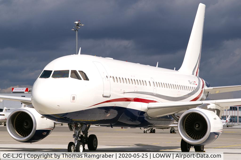 OE-LJG, 2010 Airbus ACJ319 (A319-115/CJ) C/N 4353, MJet Airbus A319-115(CJ)
