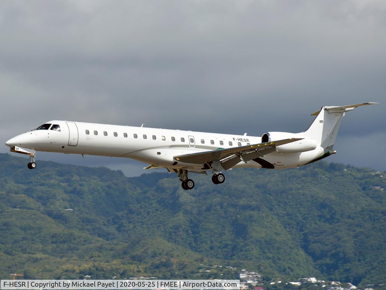 F-HESR, 2008 Embraer (Harbin) EMB-145LI (ERJ-145LI) C/N 14501013, Landing rwy 14