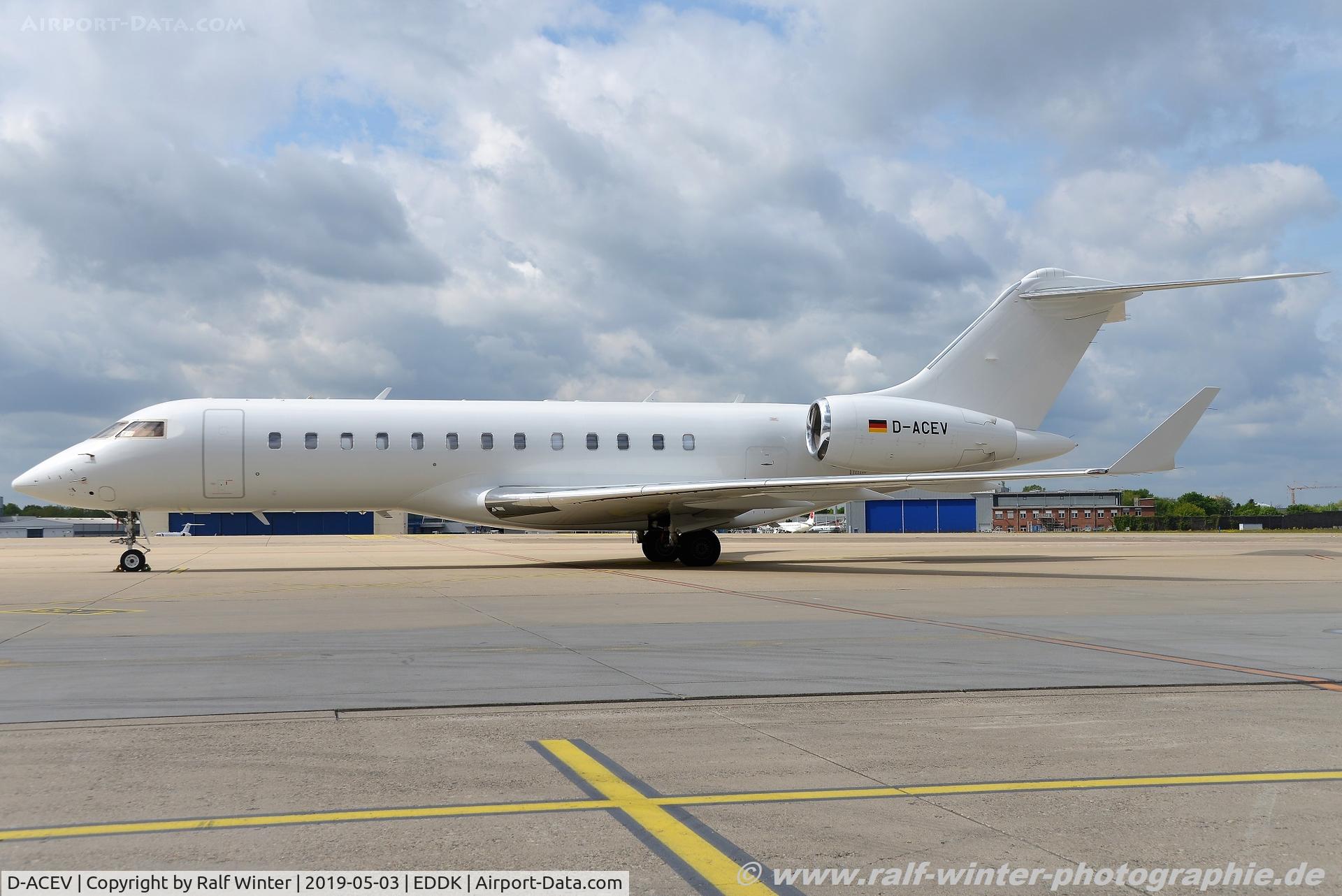 D-ACEV, 2001 Bombardier BD-700-1A10 Global Express C/N 9084, Bombardier BD-700-1A10 Global Express - IFA FAI Rent-a-Jet AG - 9084 - D-ACEV - 03.05.2019 - CGN