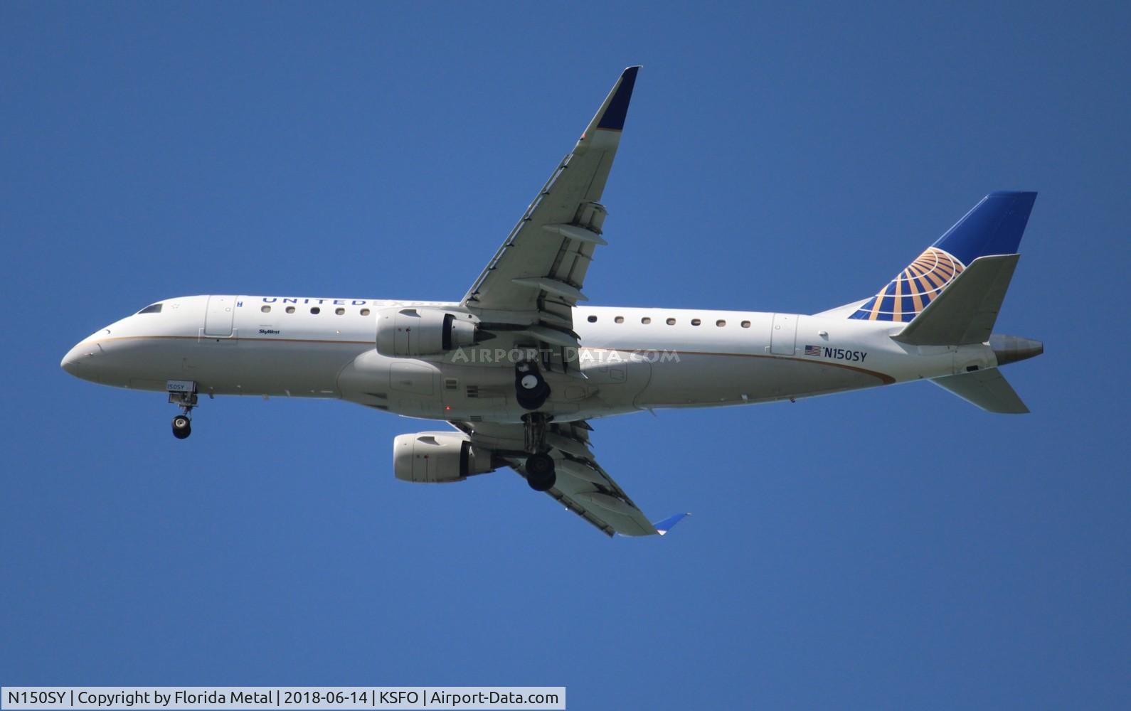 N150SY, 2015 Embraer 175LR (ERJ-170-200LR) C/N 15000499, SFO 2018