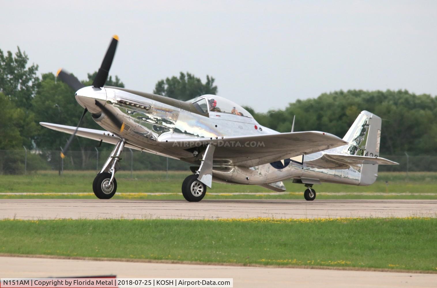 N151AM, 1944 North American P-51D Mustang C/N 122-39879, OSH 2018