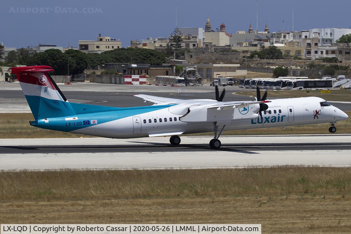 LX-LQD, 2016 De Havilland Canada DHC-8-402Q Dash 8 Dash 8 C/N 4525, Runway 13